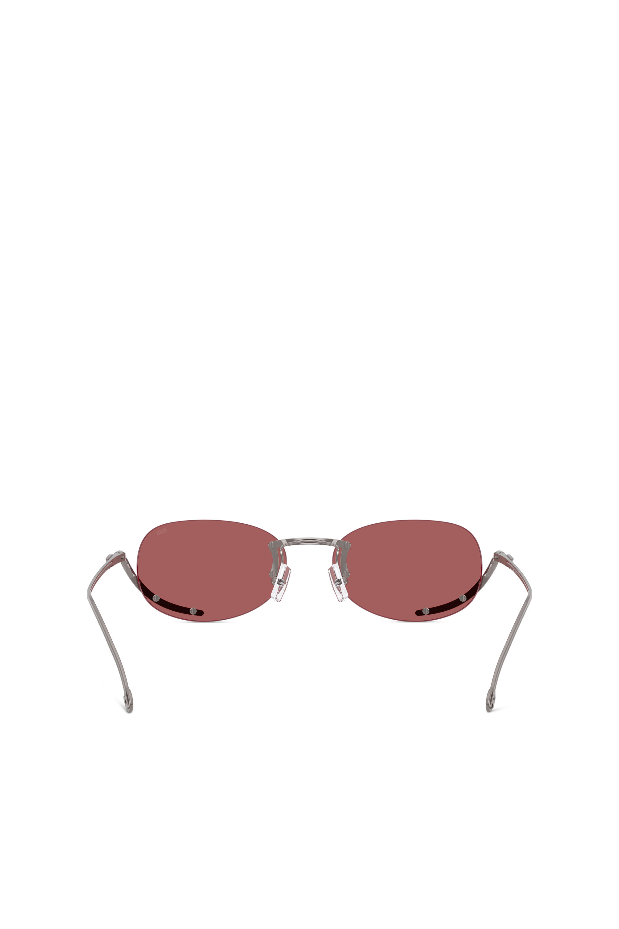 Diesel - 0DL1004, Gafas ovales Unisex in Rojo - 3