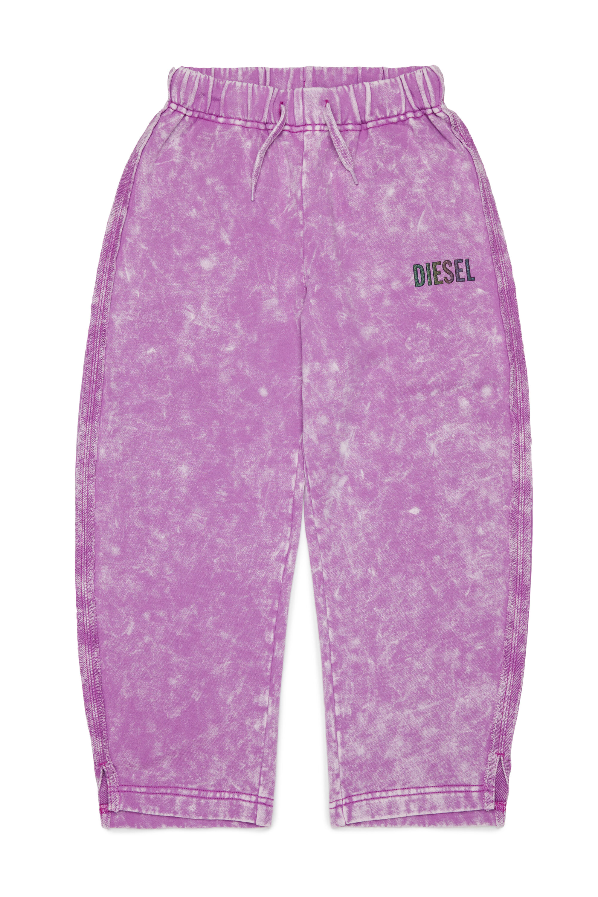 Diesel - PLOXY, Pantal&oacute;n de algod&oacute;n con efecto jaspeado Mujer in Morado - 1