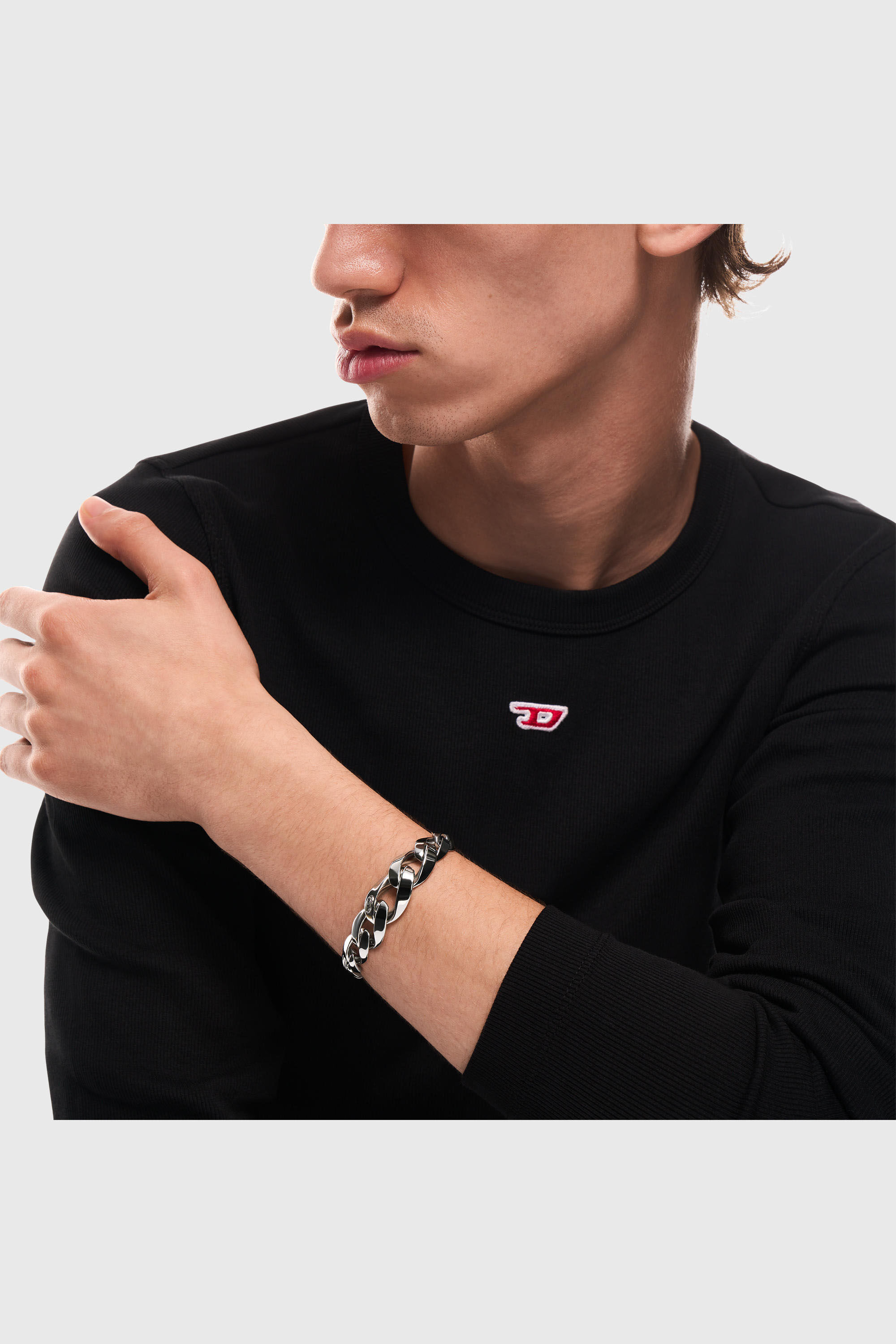 Diesel - DX1721040, Pulsera de cadena de acero inoxidable Unisex in Plateado - 4