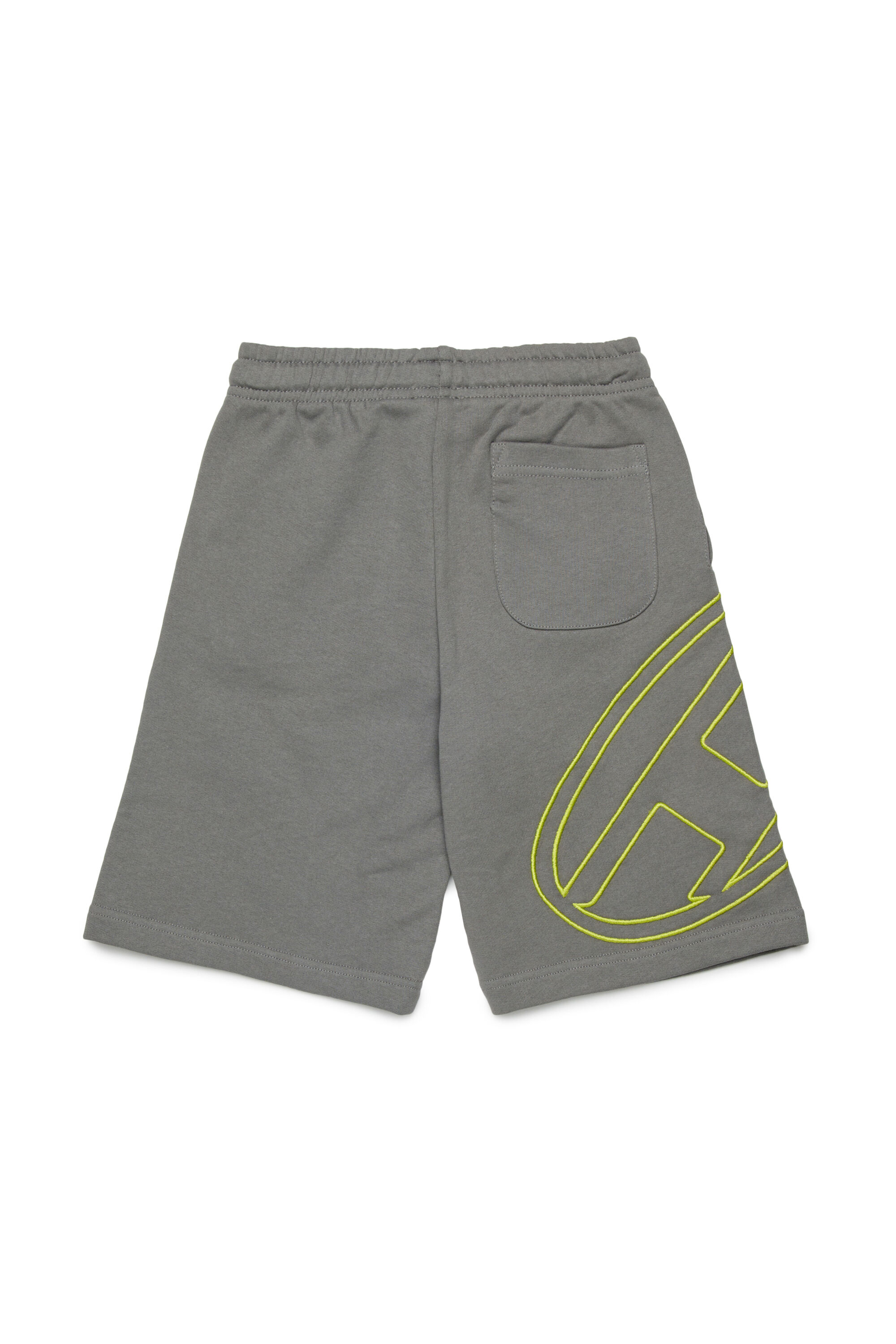 Diesel - PBETTYMEGOVALD, Pantalones deportivos cortos con bordado Oval D Hombre in Gris - 2