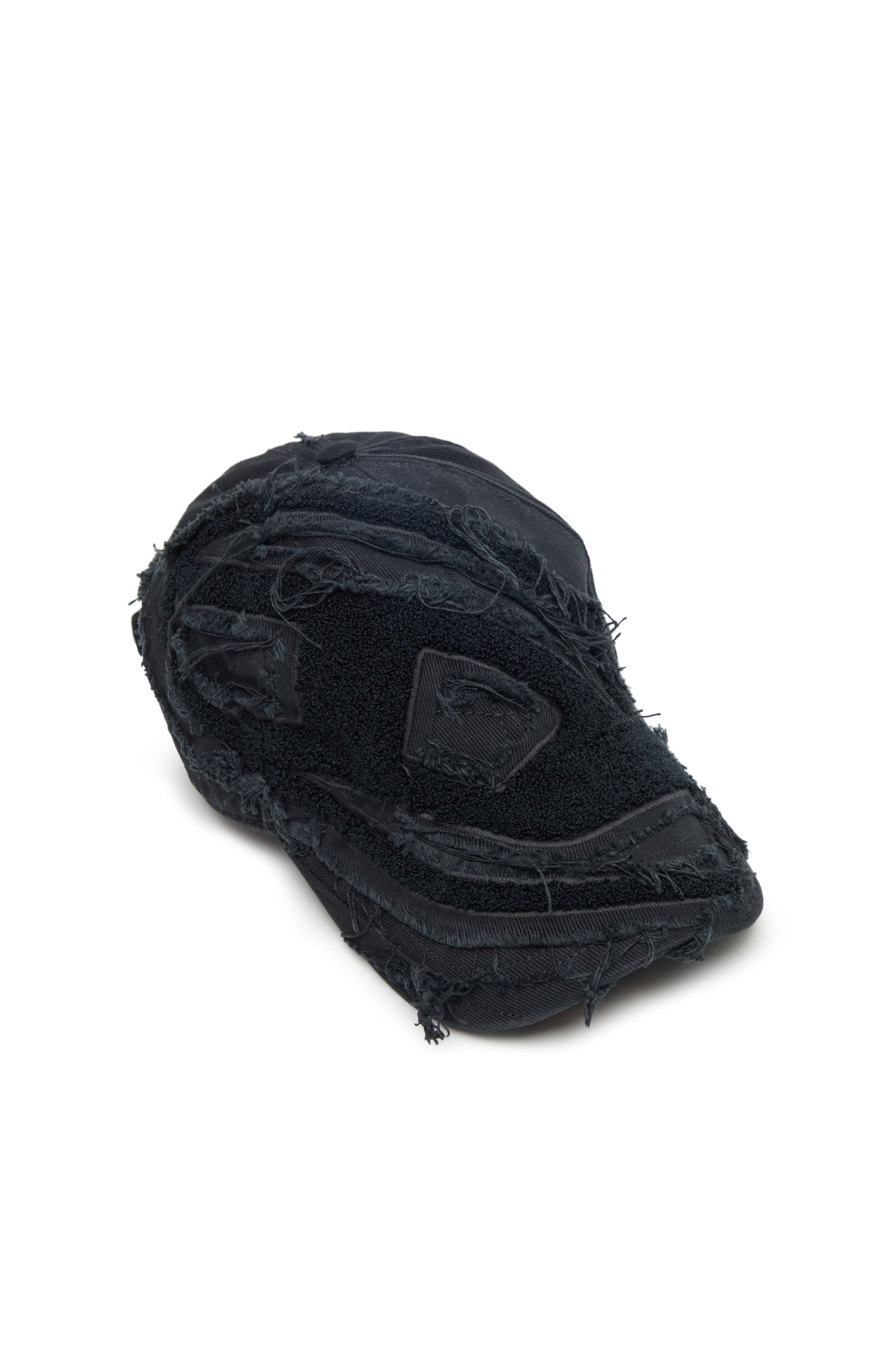Diesel - C-OBI, Hombre Gorra de béisbol con parche oval D de toalla in Negro - Image 3