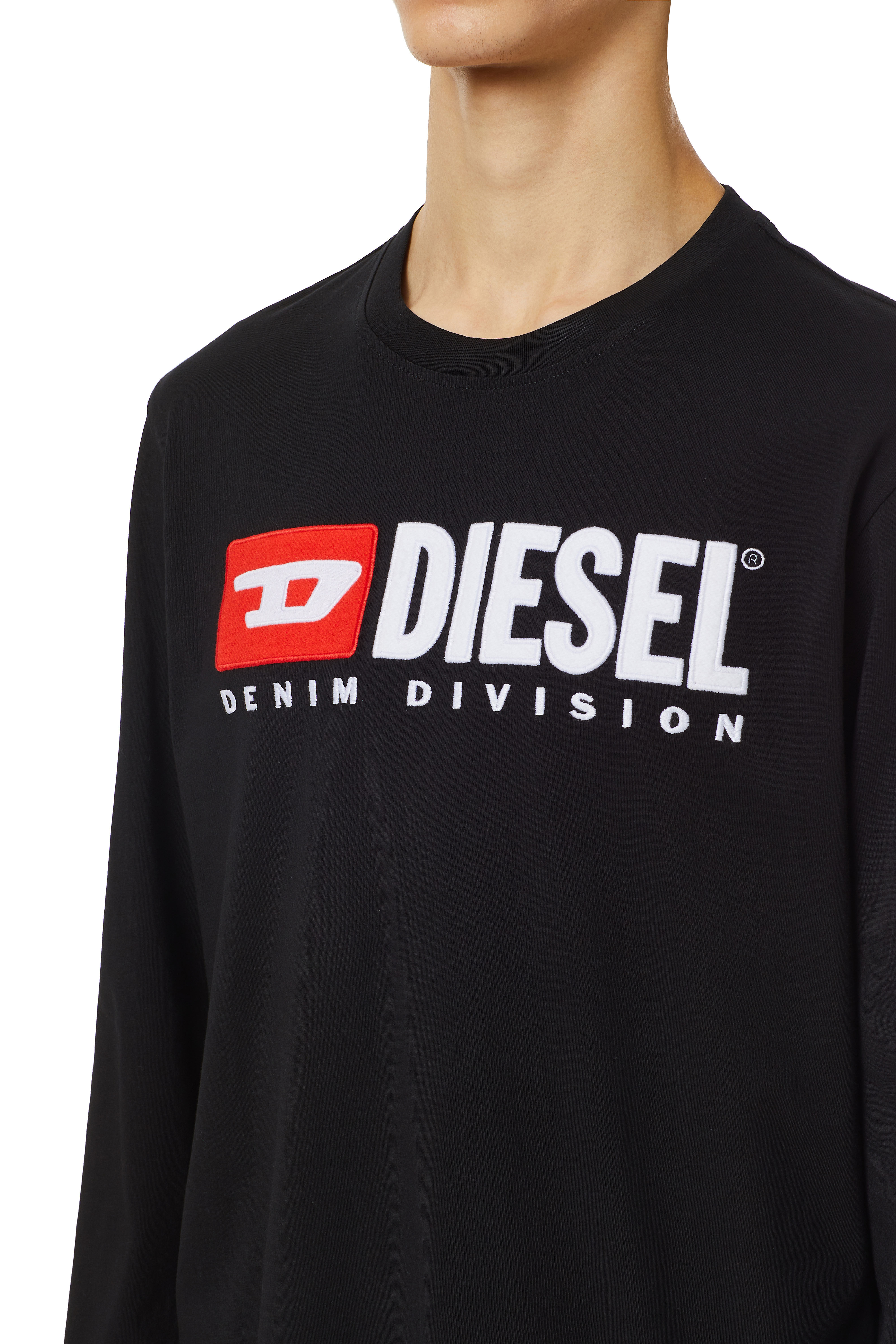 Diesel - T-JUST-LS-DIV, Negro - Image 5