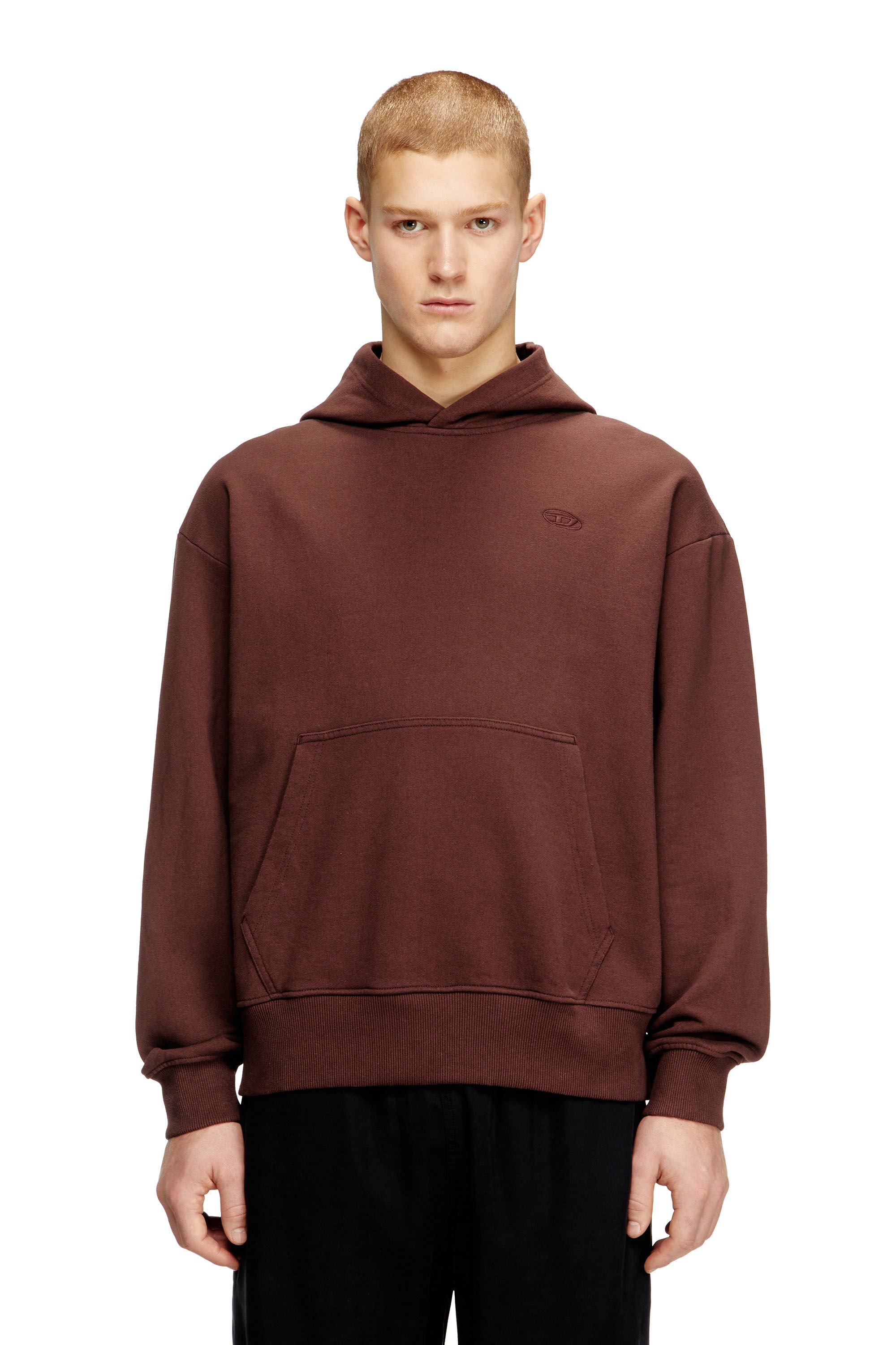 Diesel - S-MACS-HOOD-MEGOVAL-D, Sudadera con capucha con bordado del logotipo Hombre in ToBeDefined - 2