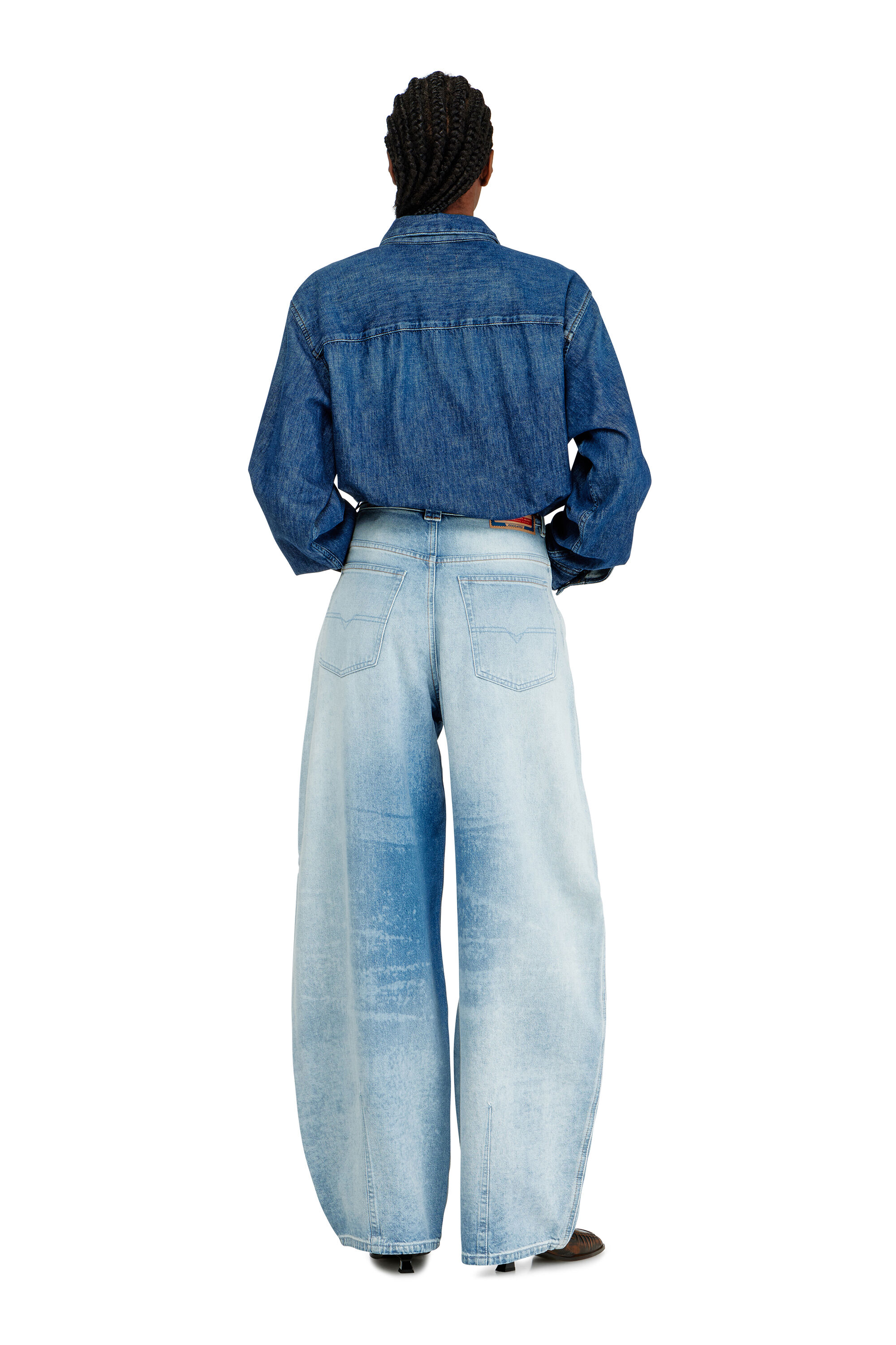 Diesel - Relaxed Jeans 1987 D-Khelz 007EE Mujer, Azul Claro - 3