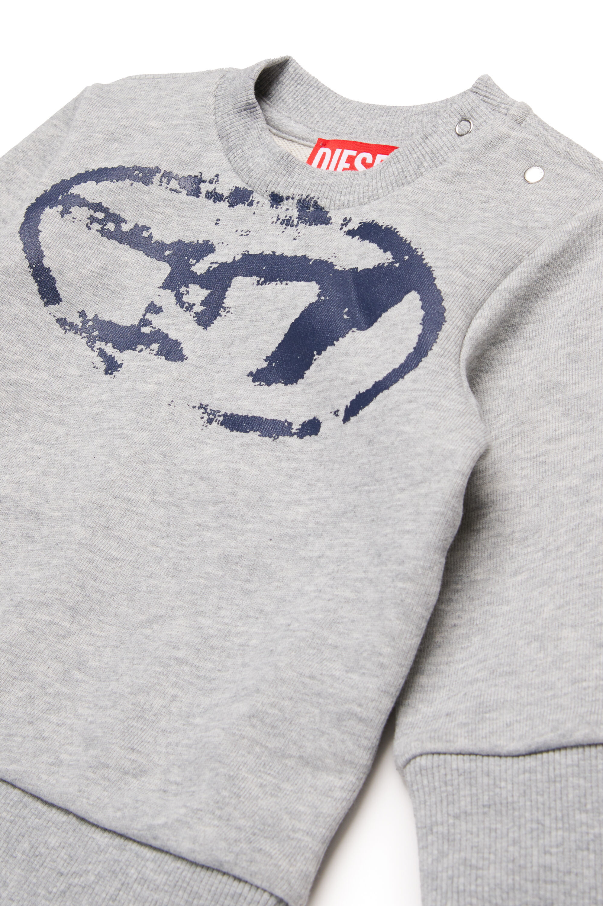 Diesel - SBOXTN5B, Sudadera con logotipo Oval D desgastado Unisex in Gris - 3