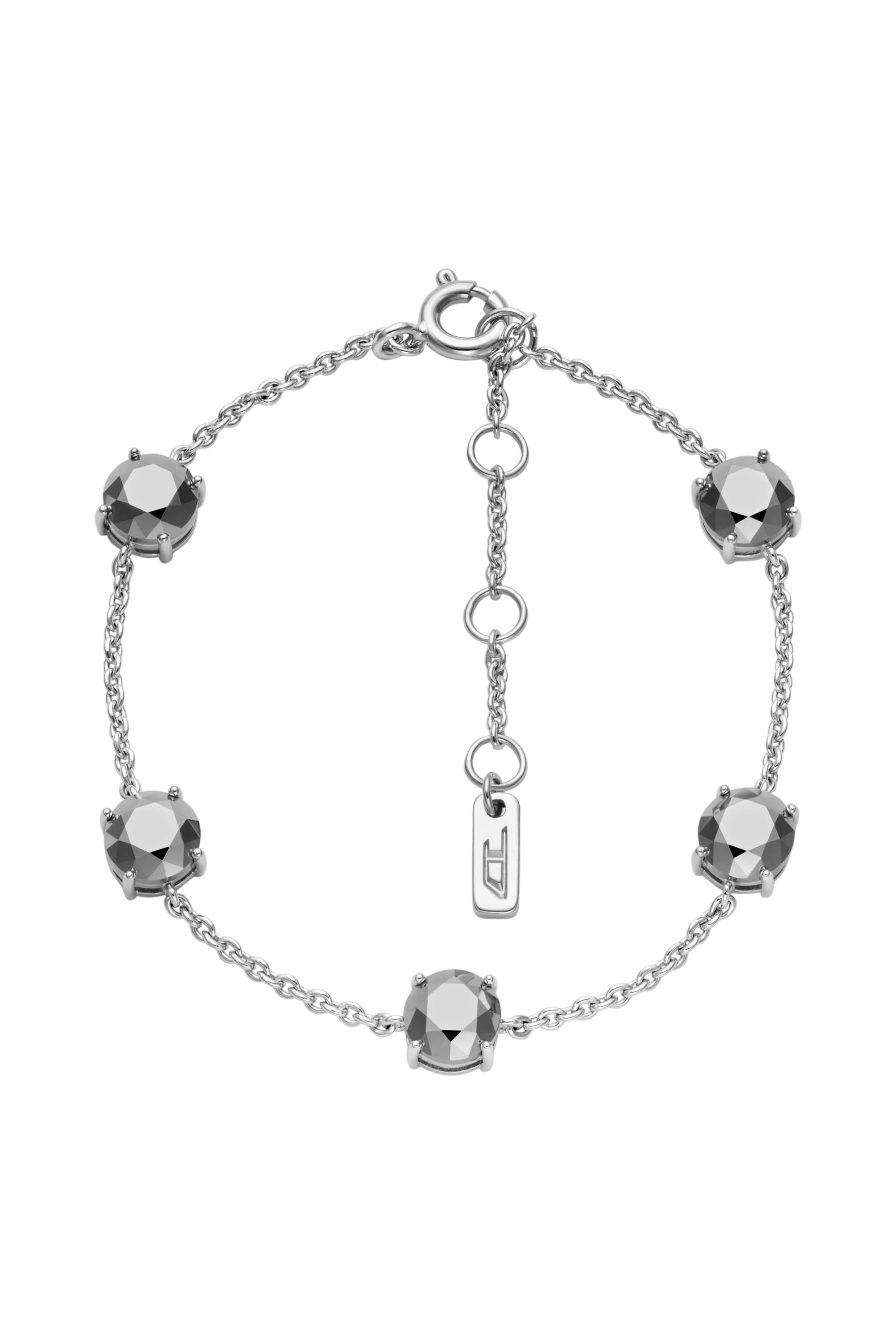 Diesel - DL1358040 STERLING SILVER JEWEL, Pulsera de cadena de plata esterlina Unisex in Plateado - 1