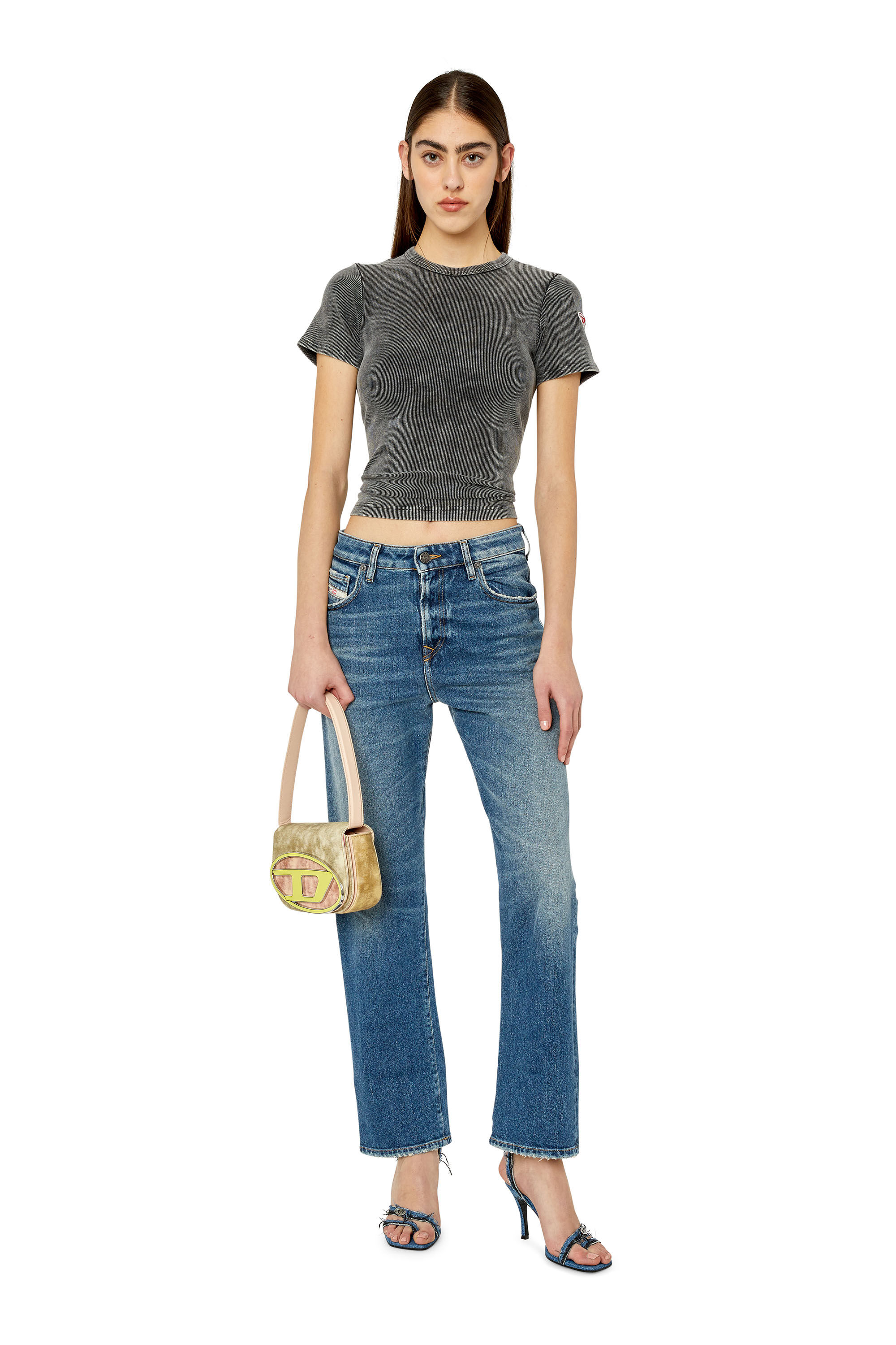 Diesel - 1999 D-Reggy 007L1 Straight Jeans, Azul medio - Image 1