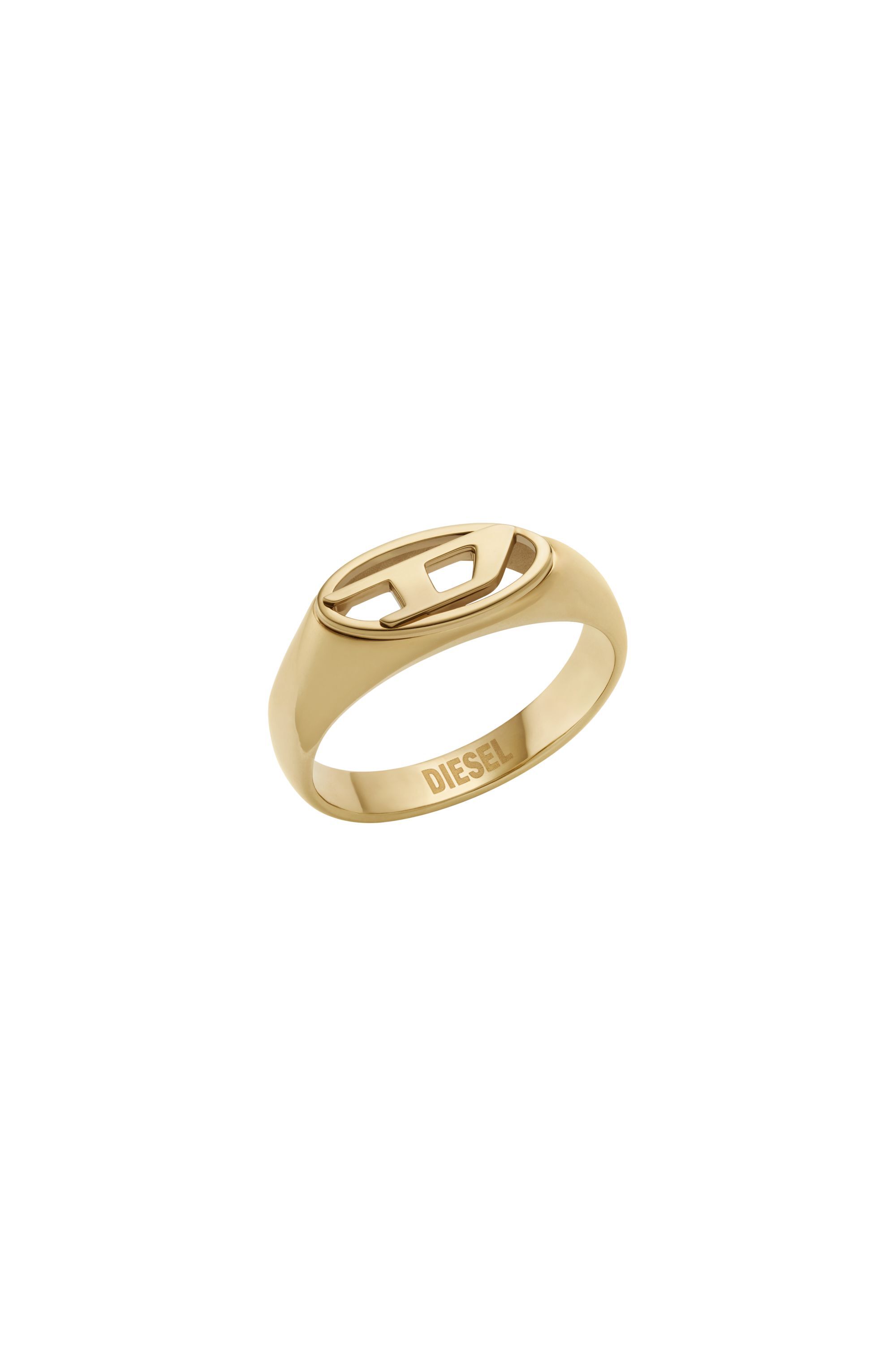 Diesel - DX1588710 JEWEL, Anillo de sello de acero inoxidable en tono dorado Unisex in Dorado - 1