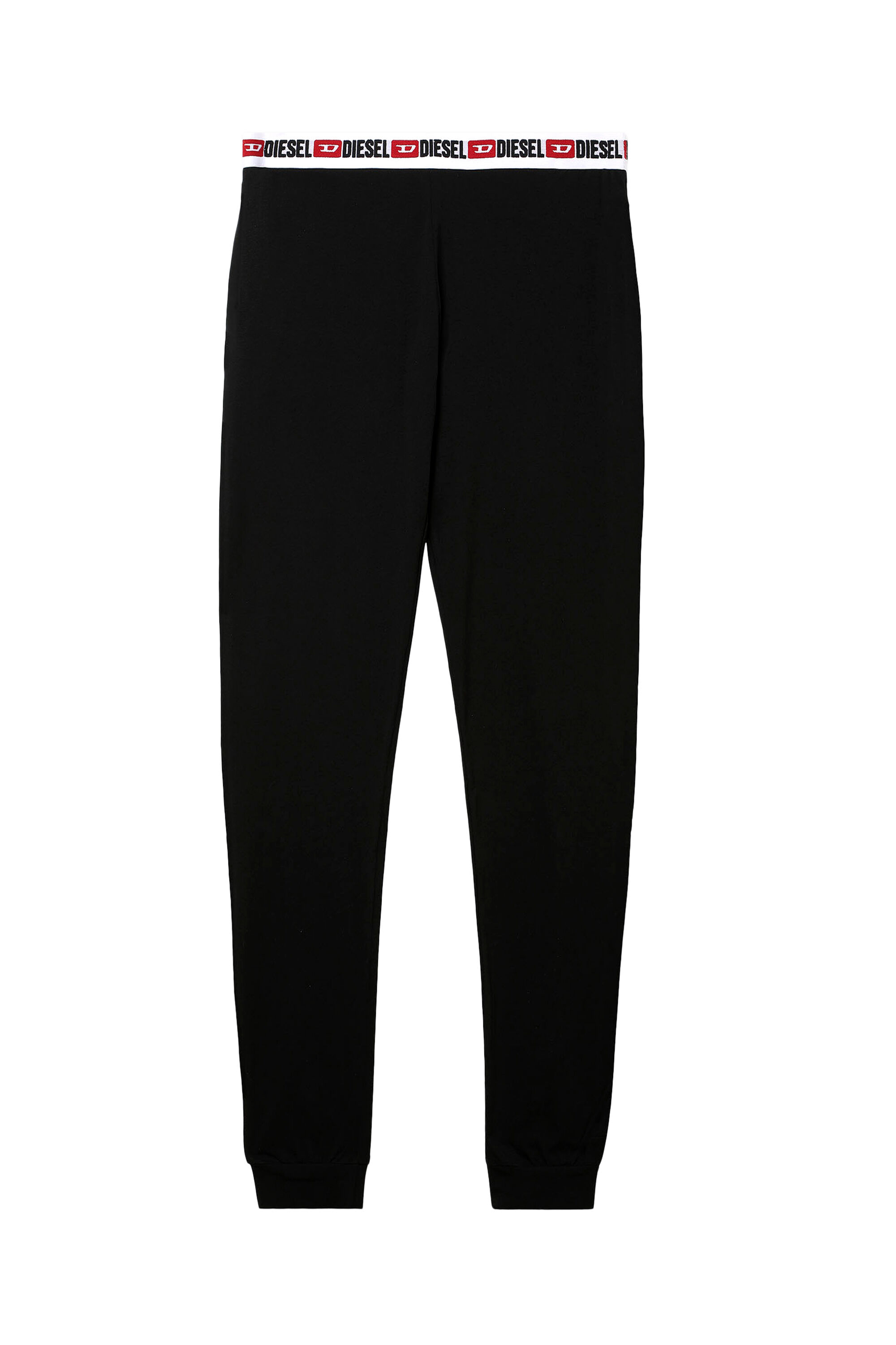 Diesel - UFLB-BABYX, Woman Sweatpants with logo waistband in Black - Image 2