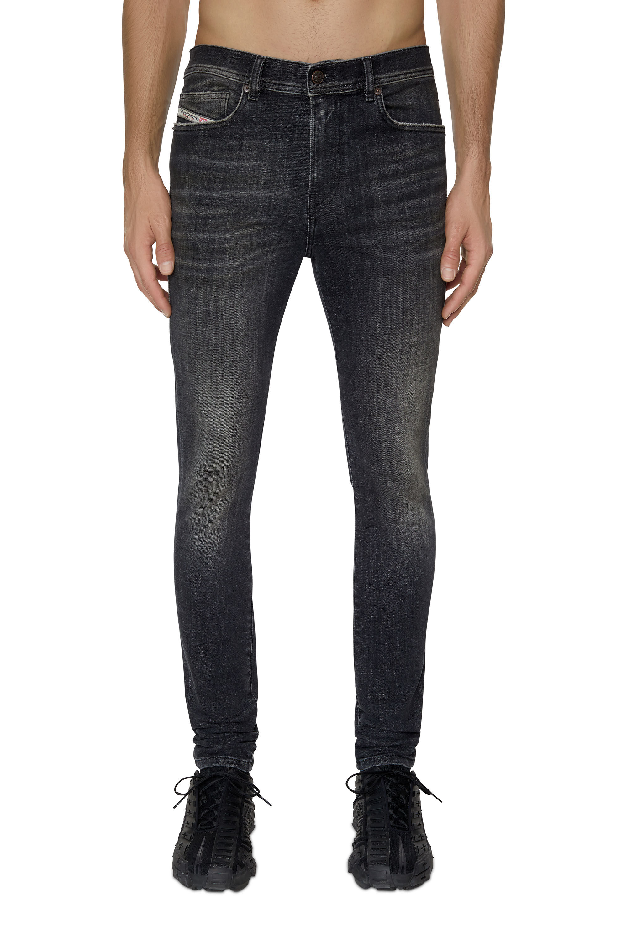 Diesel - 1983 D-Amny 09D88 Skinny Jeans, Negro/Gris oscuro - Image 3