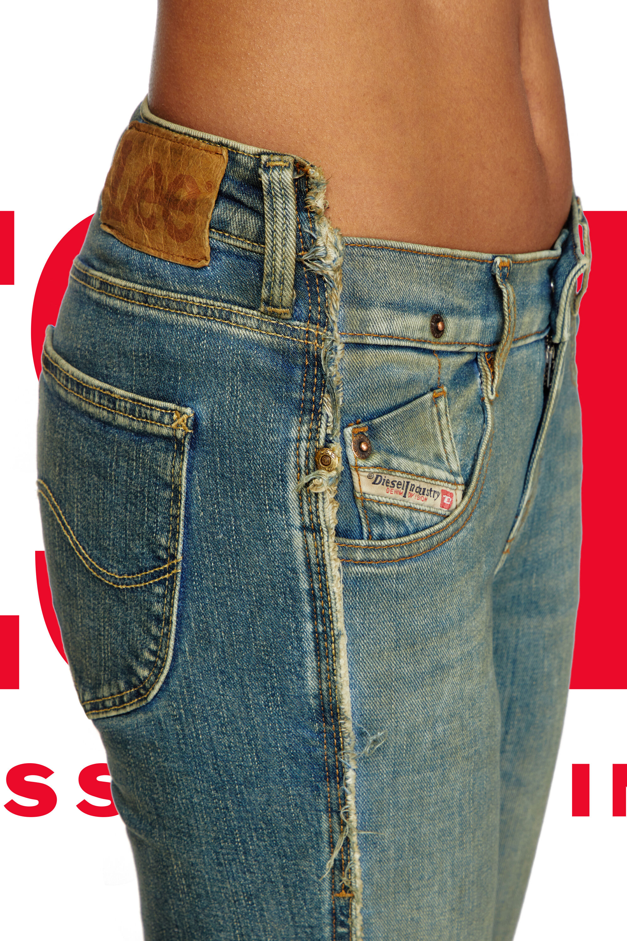 Diesel - Regular Jeans Dieseloves 01 09N01 Mujer, Azul Oscuro - 2