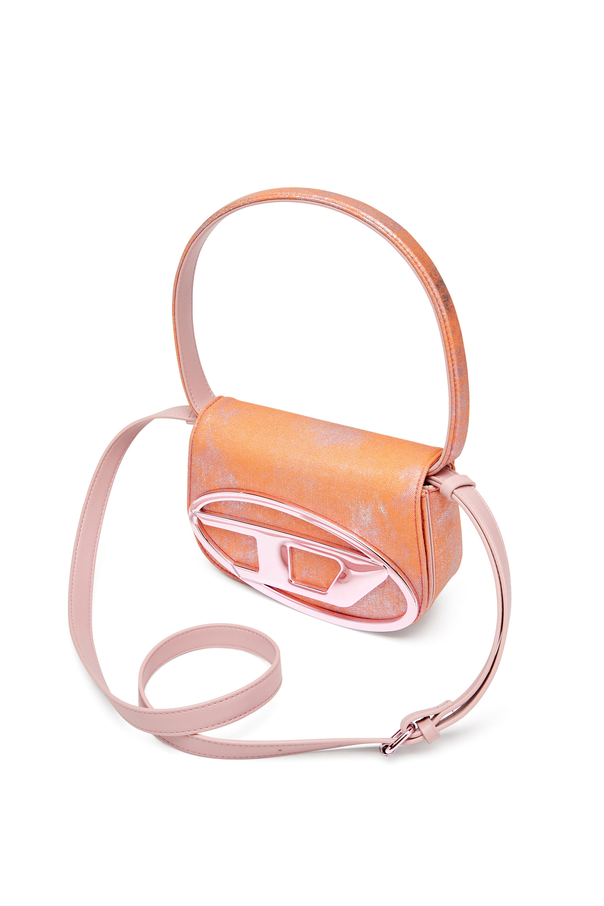 Diesel - 1DR, 1DR-Bolso de hombro icónico en denim de color pop Mujer in Rosa - 2