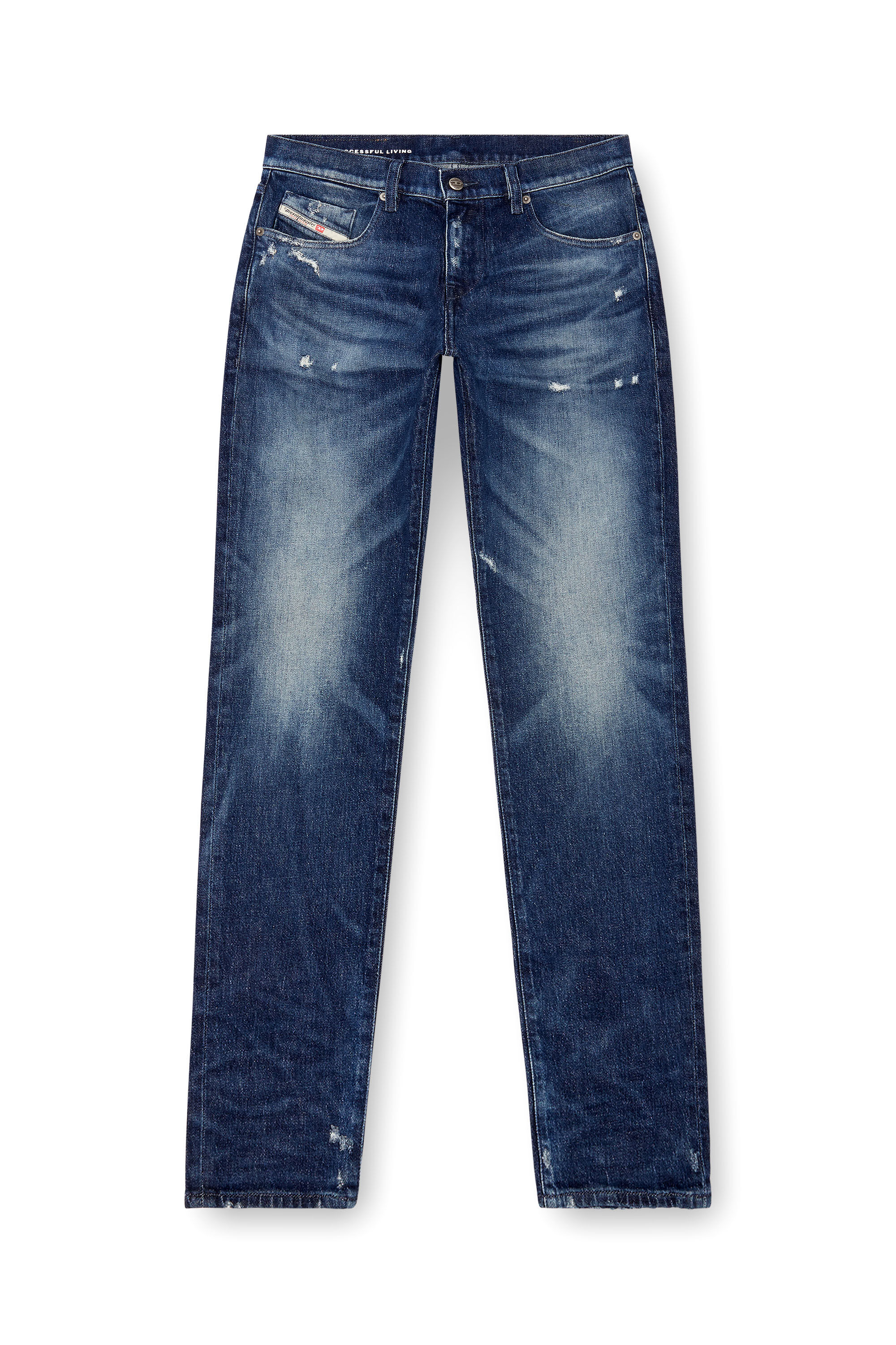Diesel - Slim Jeans 2019 D-Strukt 09J56, Hombre Slim Jeans - 2019 D-Strukt in Azul marino - Image 2