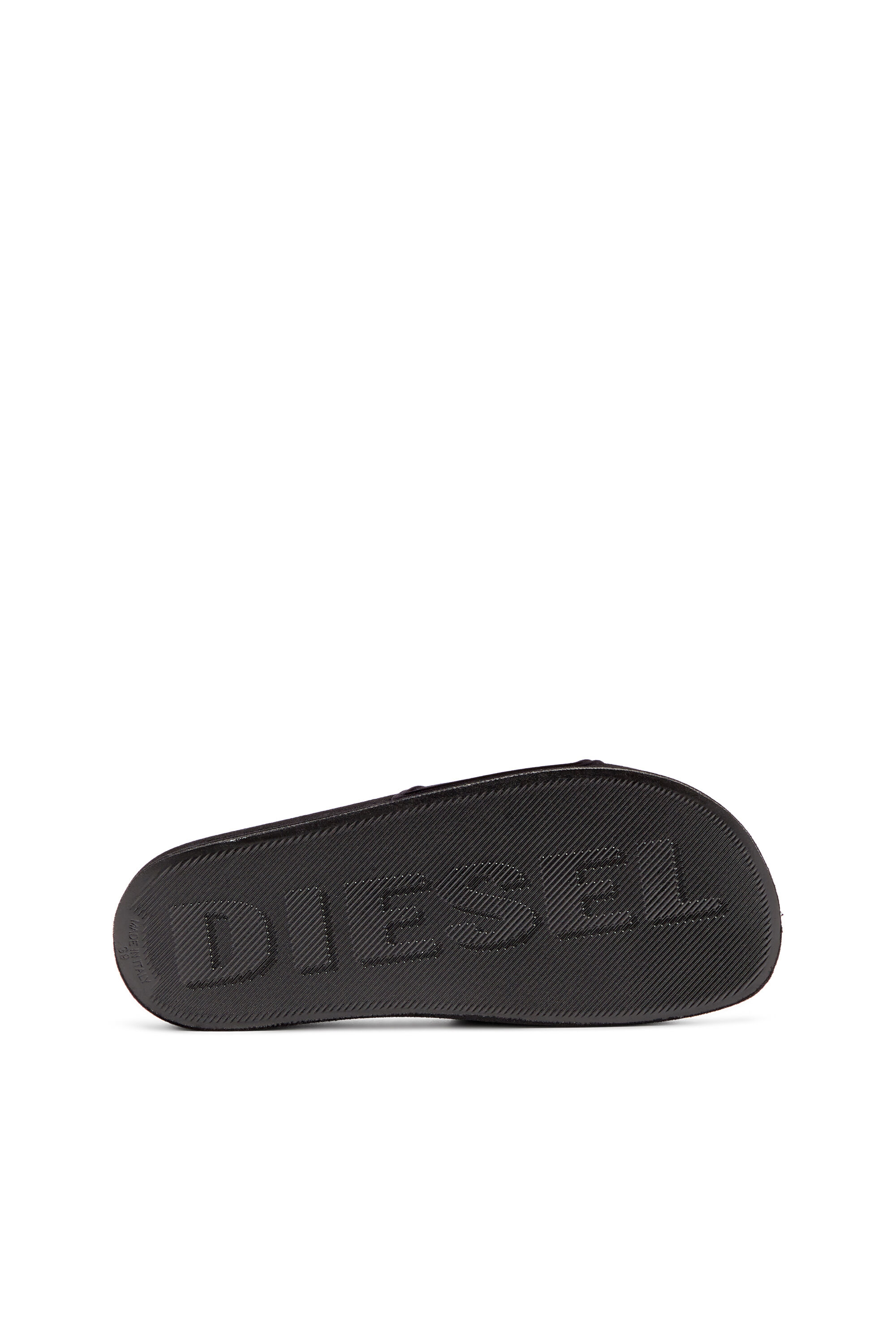 Diesel - SA-MAYEMI CC W, Sa-Mayemi-Sandalias de piscina con flocado aterciopelado Mujer in Negro - 5