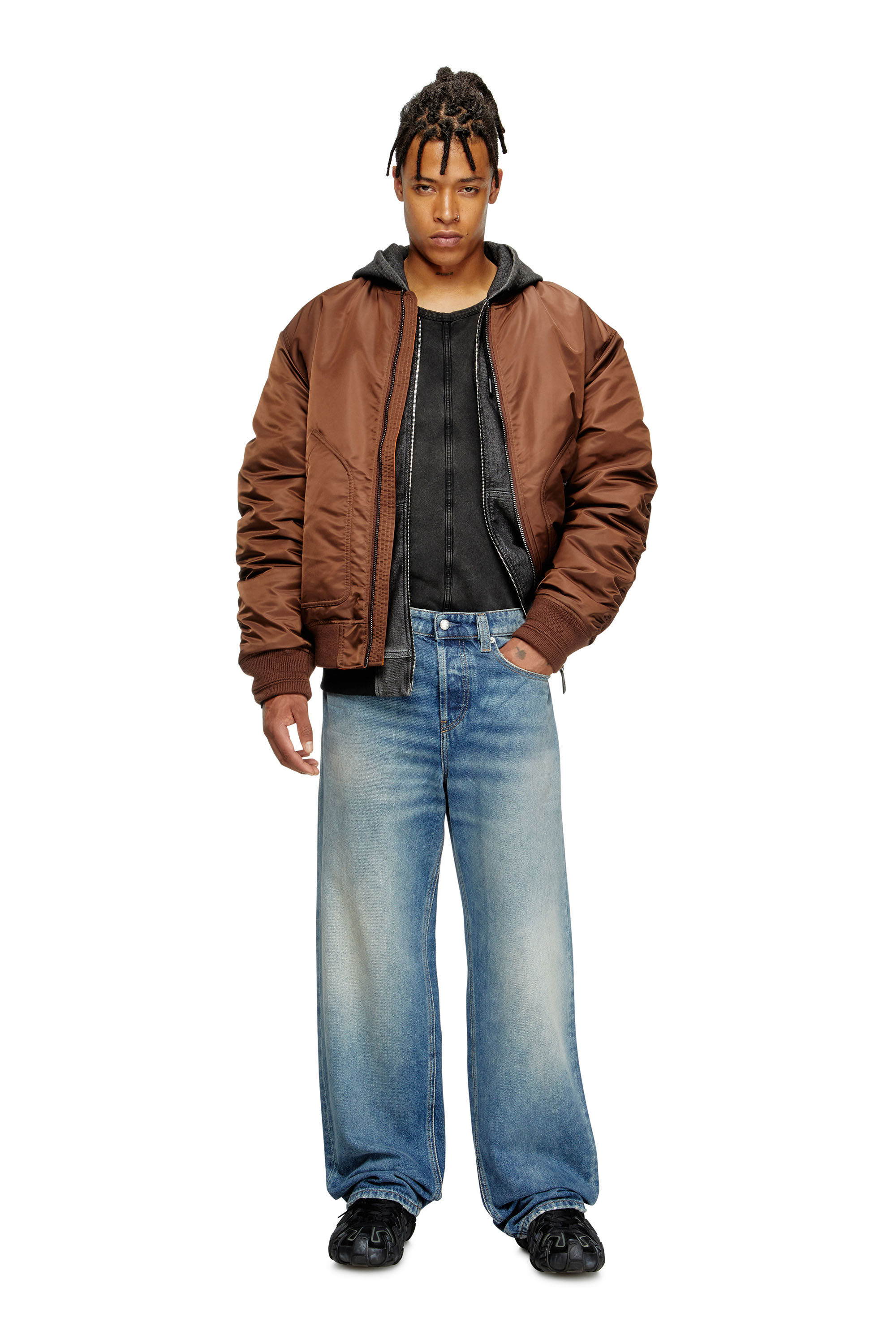 Diesel - Relaxed Jeans 2001 D-Macro 0DBEB Hombre, Azul medio - 1