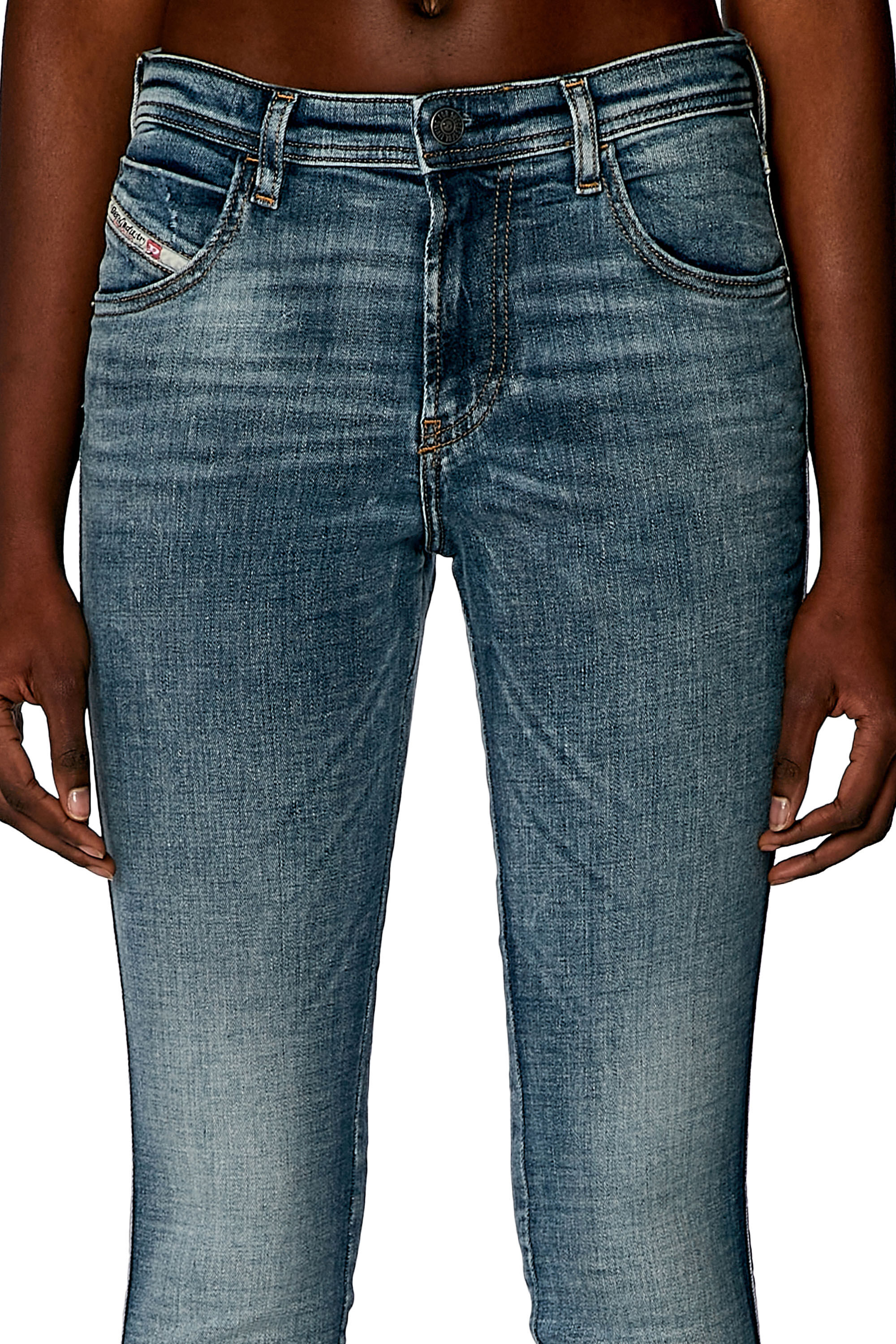 Diesel - Skinny Jeans 2015 Babhila 0PFAW, Azul medio - Image 5