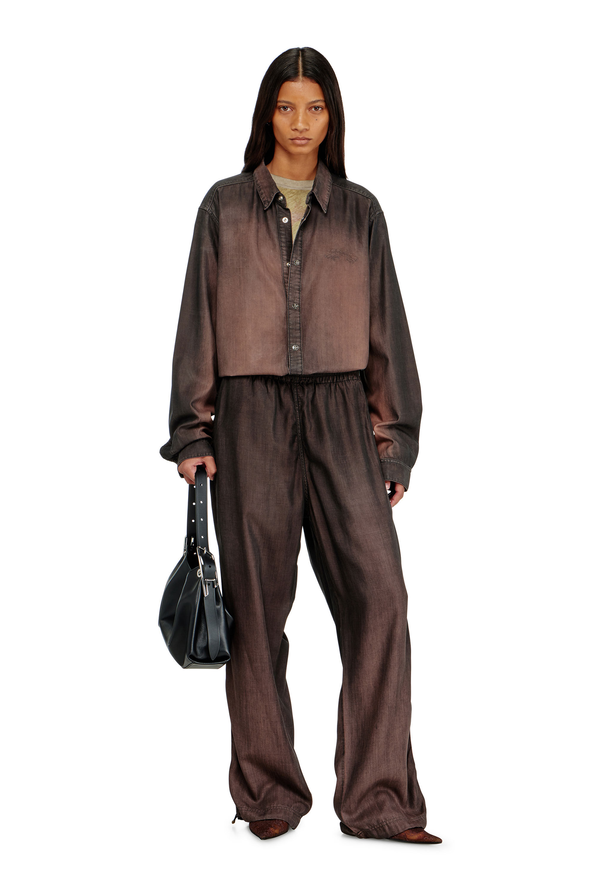 Diesel - Relaxed Jeans D-Roder 068YF Unisex, Caf&eacute; - 5