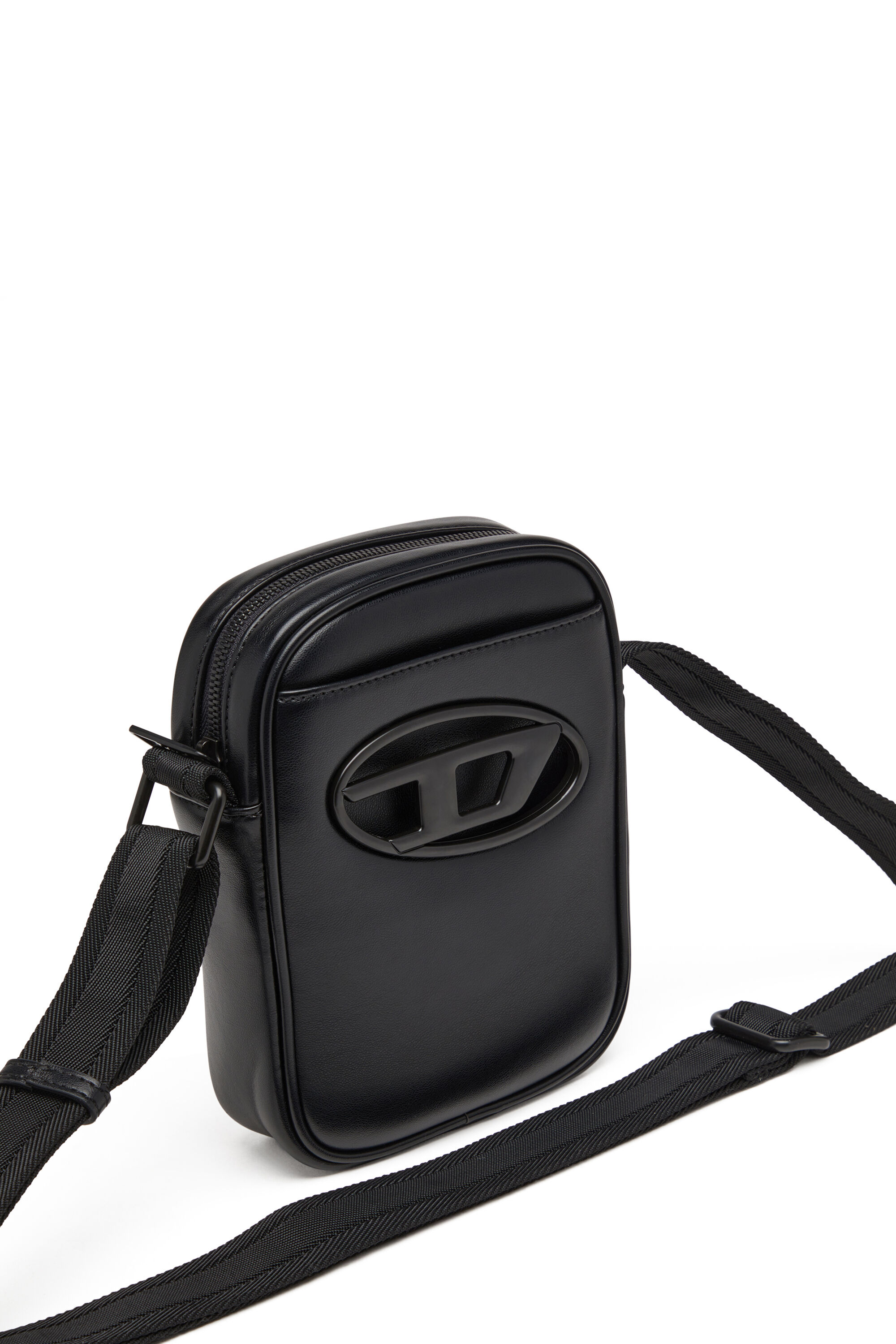 Diesel - HOLI-D CROSSBODY, Holi-D-Bandolera de poliuretano y neopreno Hombre in Negro - 5