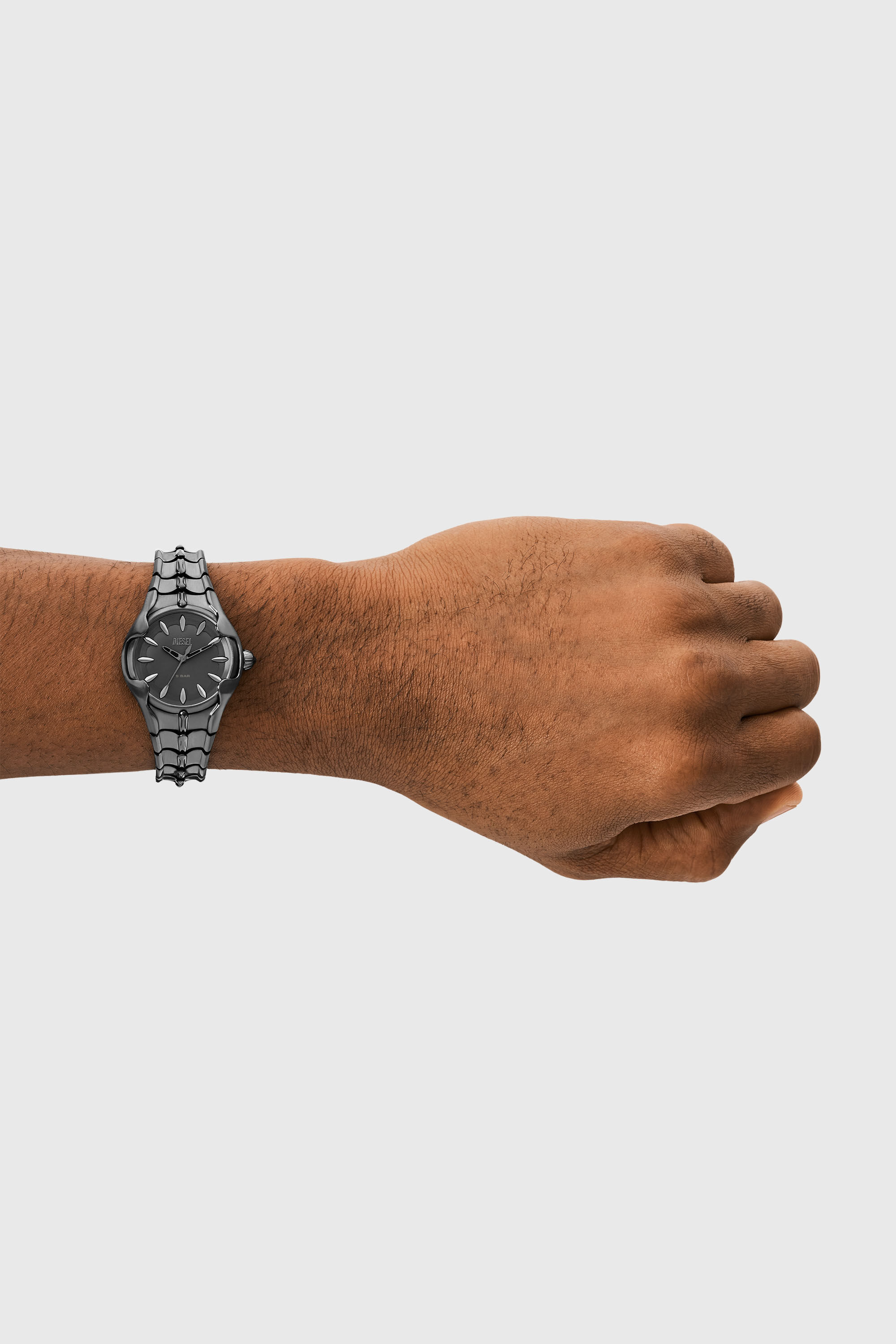 Diesel - DZ5603, Reloj Vert de acero inoxidable en gris plomo con movimiento de tres agujas Mujer in Gris - 5