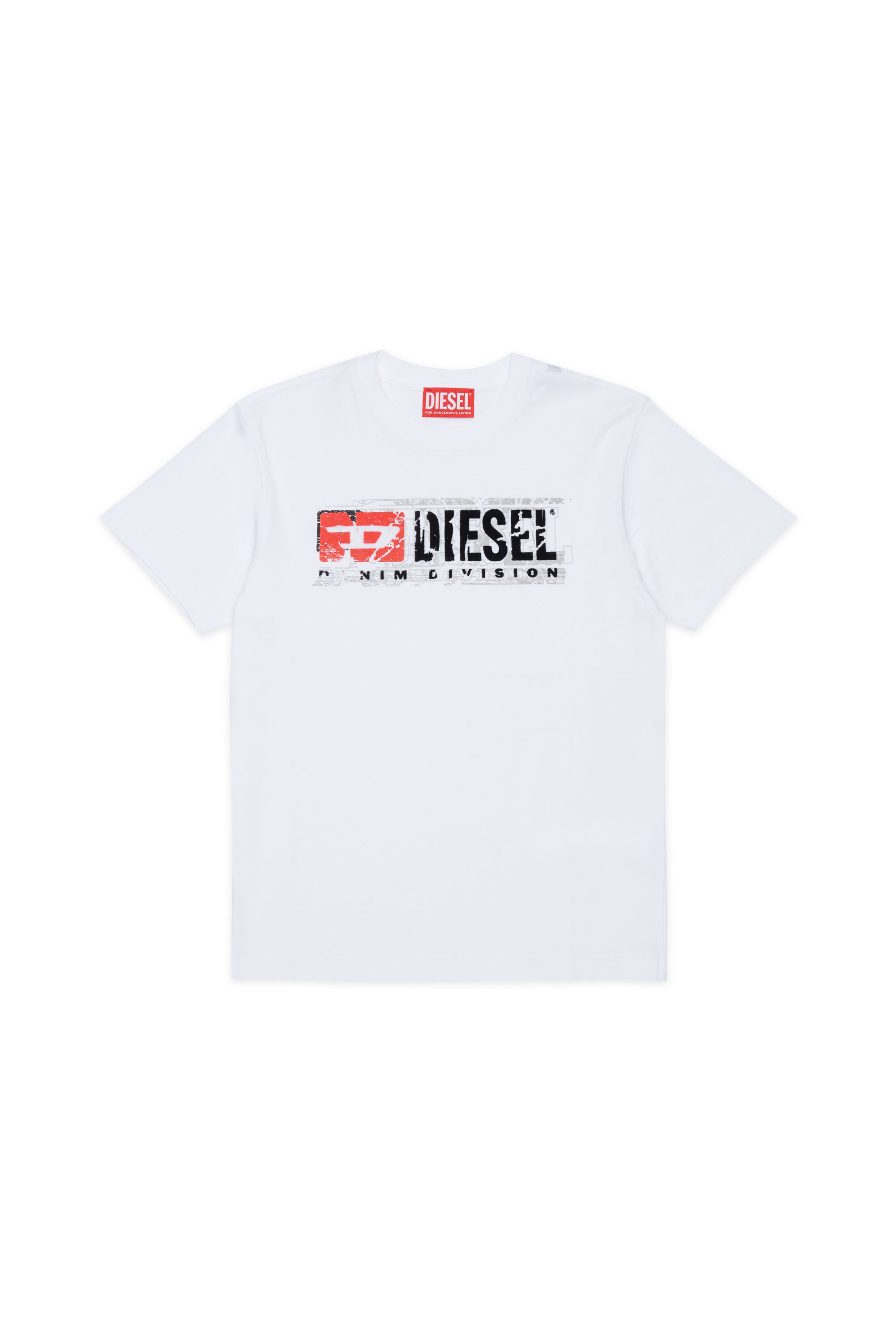 Diesel - TLOMIX, Camiseta con logo desgastado estampado Hombre in Blanco - 1