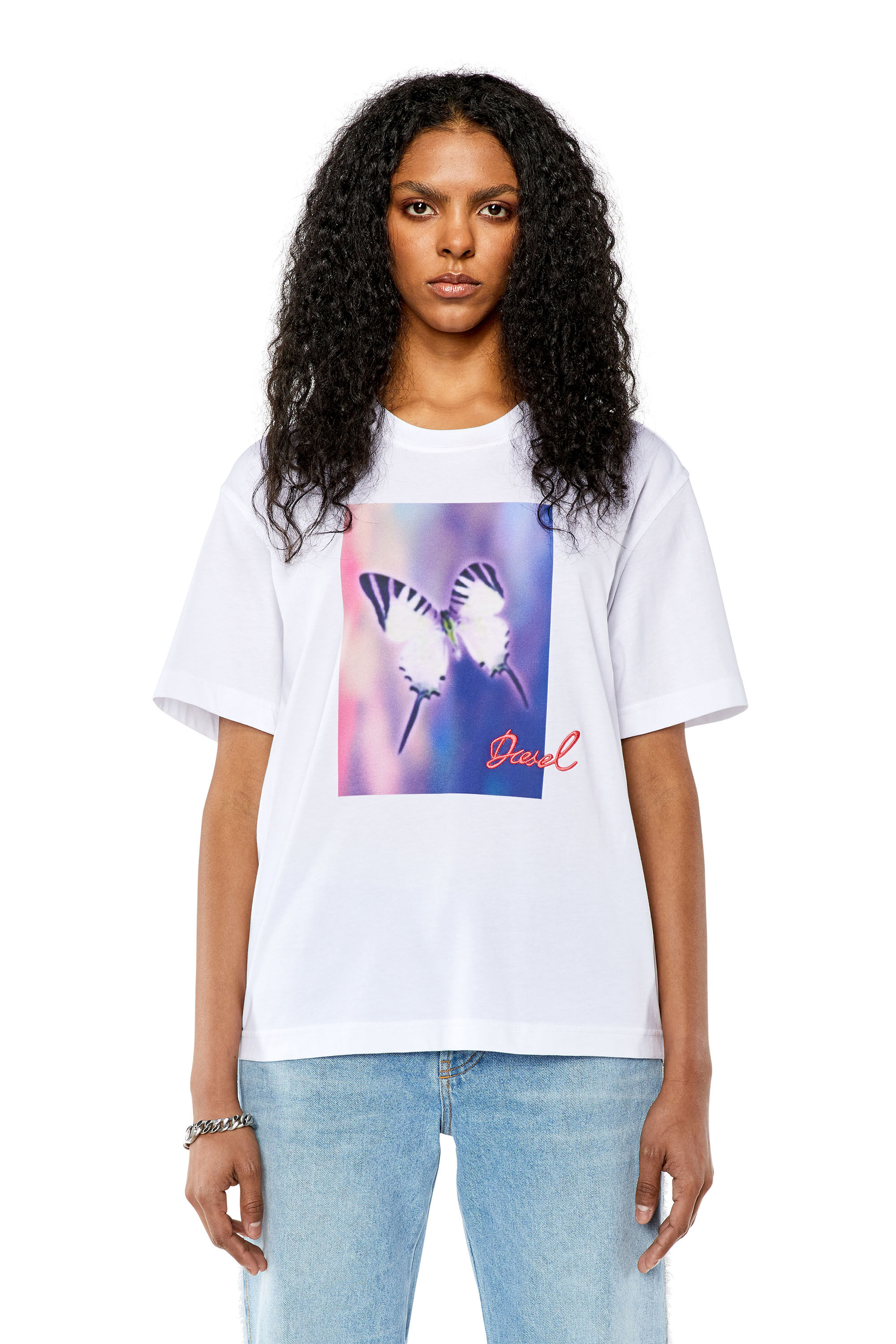 Sada empeorar promoción Camiseta con estampado digital de mariposas Mujer | T-DANNY-L1 Diesel