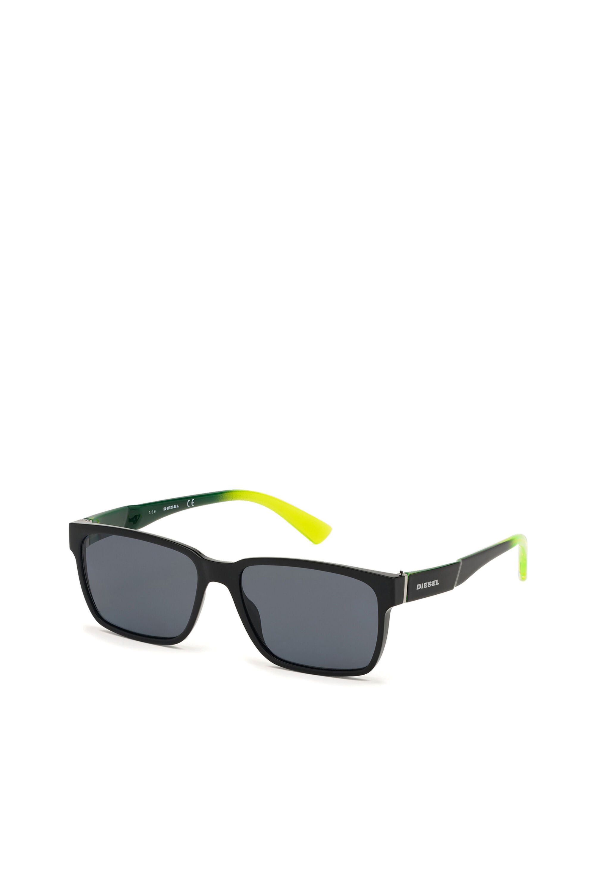 Diesel - DL0327, Gafas cuadradas con cristales polarizados Hombre in Negro - 2