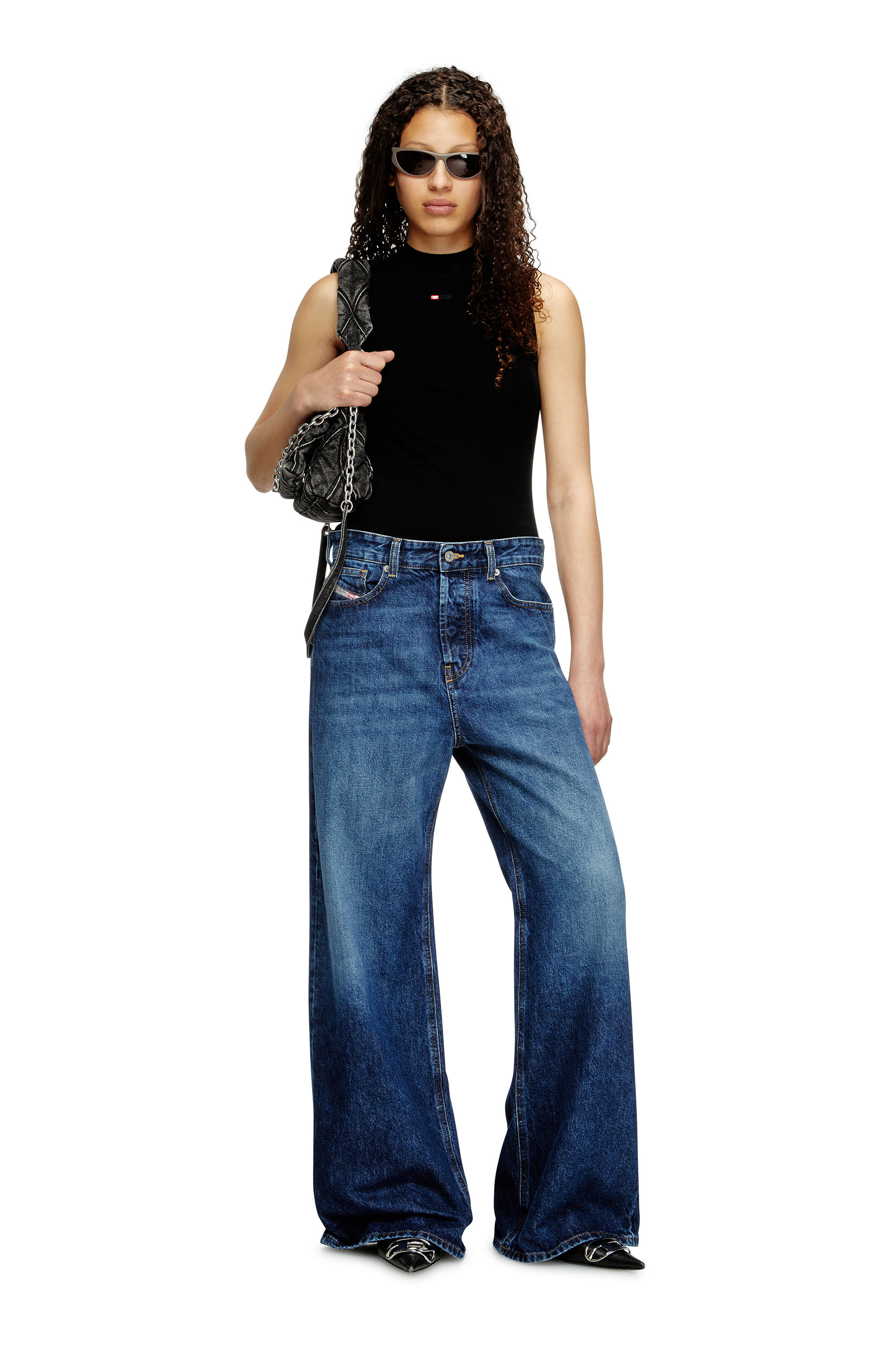 Diesel - Relaxed Jeans 1996 D-Sire 09I27 Mujer, Azul Oscuro - 1