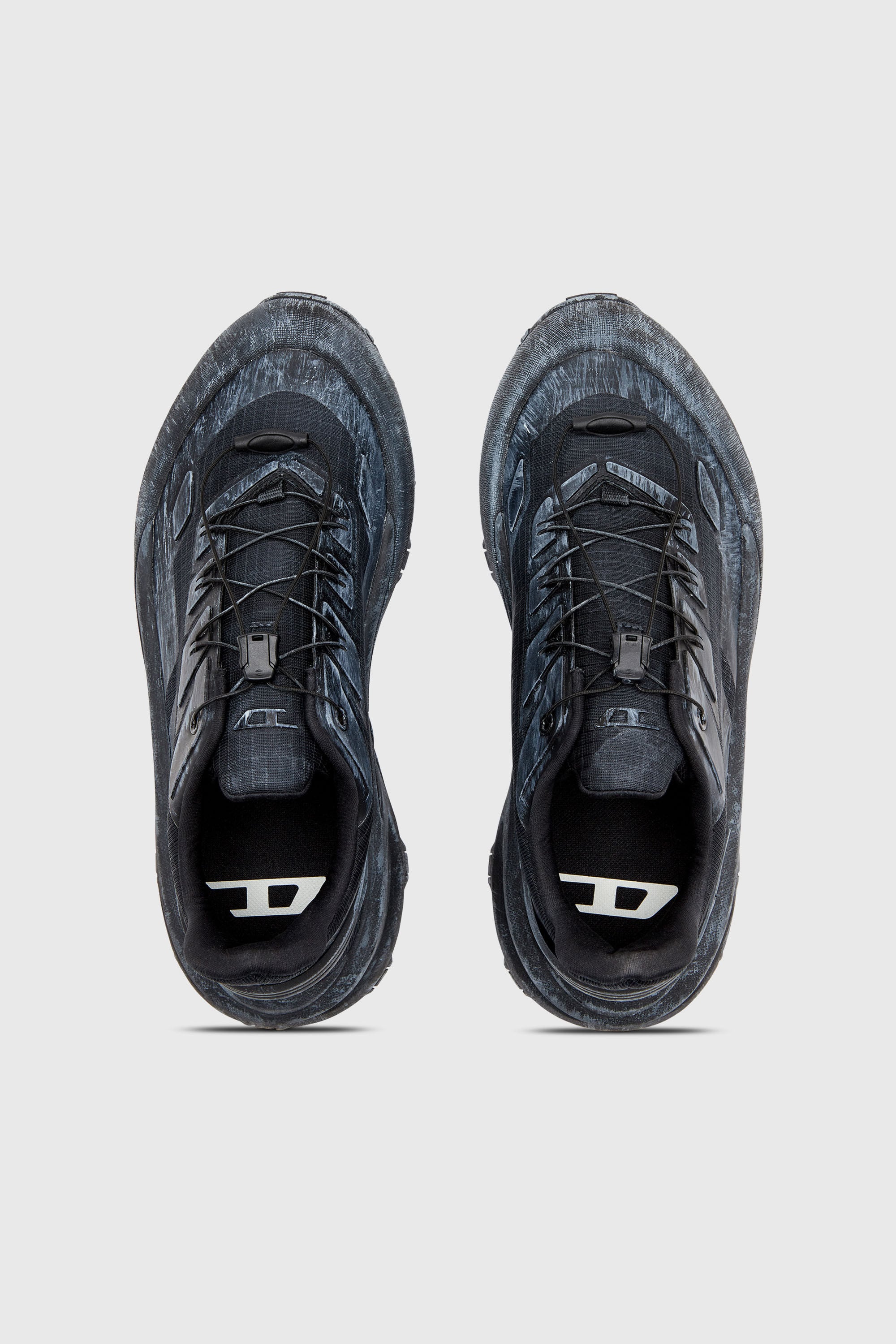 Diesel - D-CAGE RUNNER, D-Cage Runner-Zapatillas gruesas en ripstop Hombre in Negro - 4