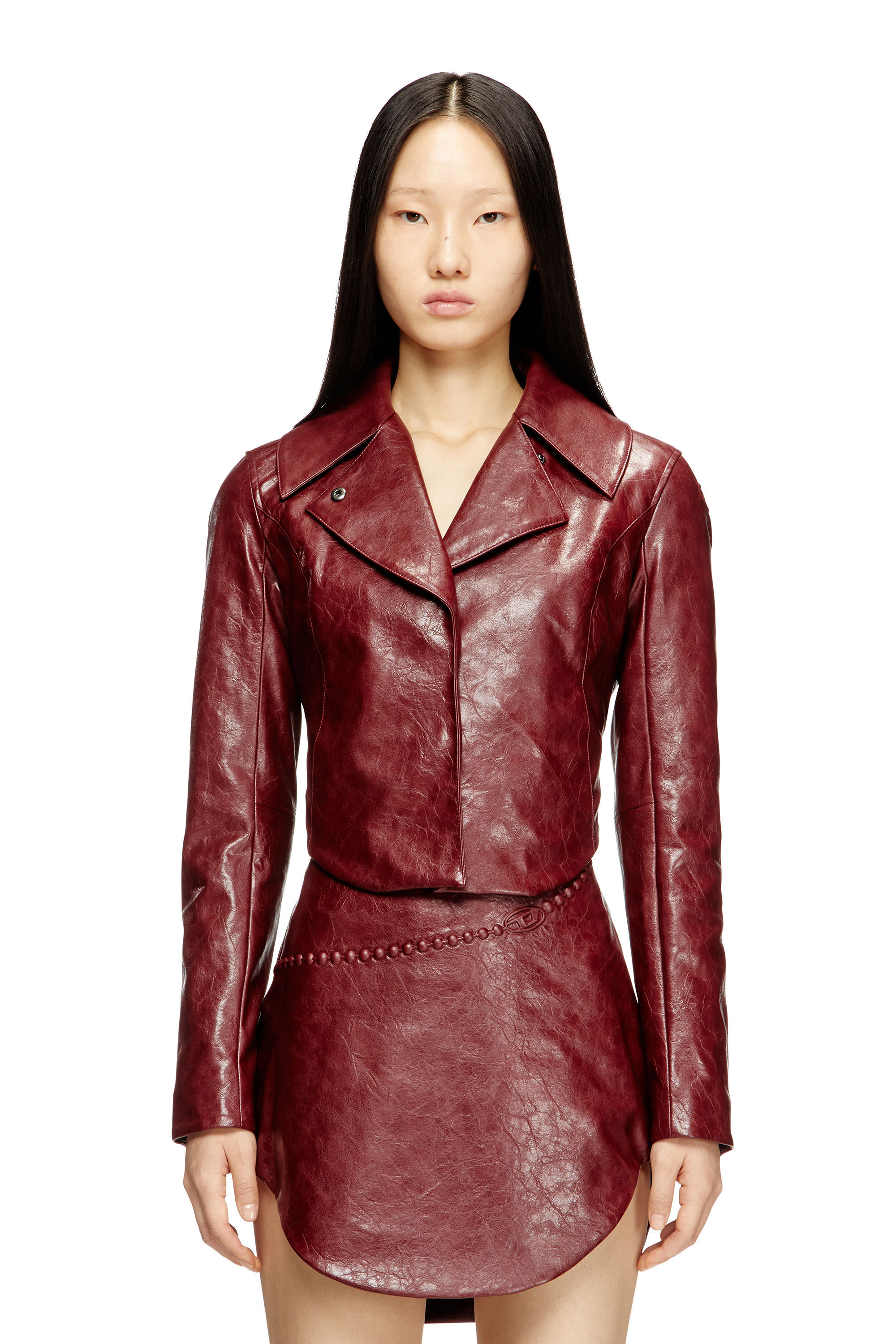 Diesel - G-AMECK, Chaqueta entallada en tejido revestido Mujer in ToBeDefined - 3