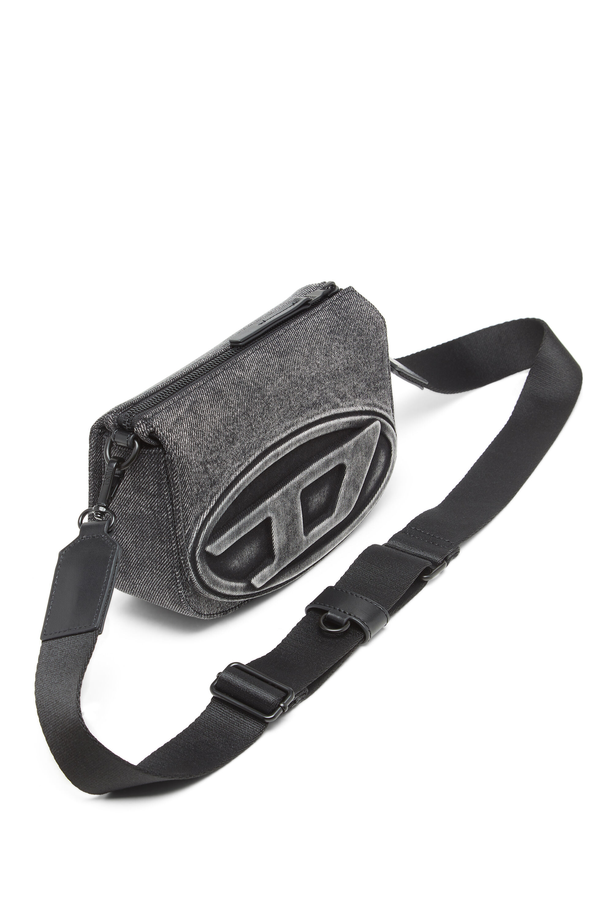Diesel - 1DR CAMERA BAG, 1DR-Bolso para c&aacute;mara en denim lavado Unisex in Gris - 5