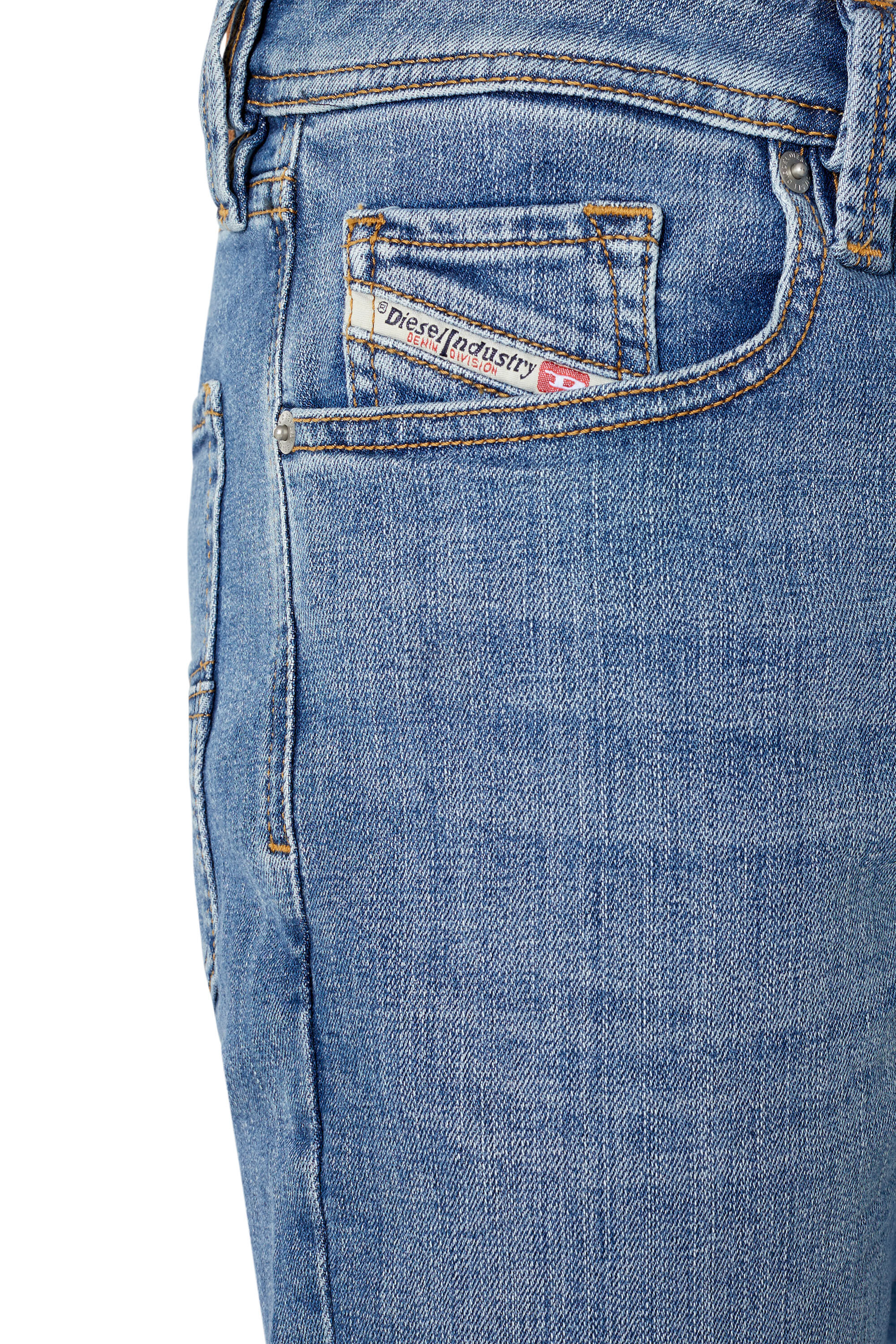 Diesel - Larkee-Beex 009ZR Tapered Jeans, Azul medio - Image 6