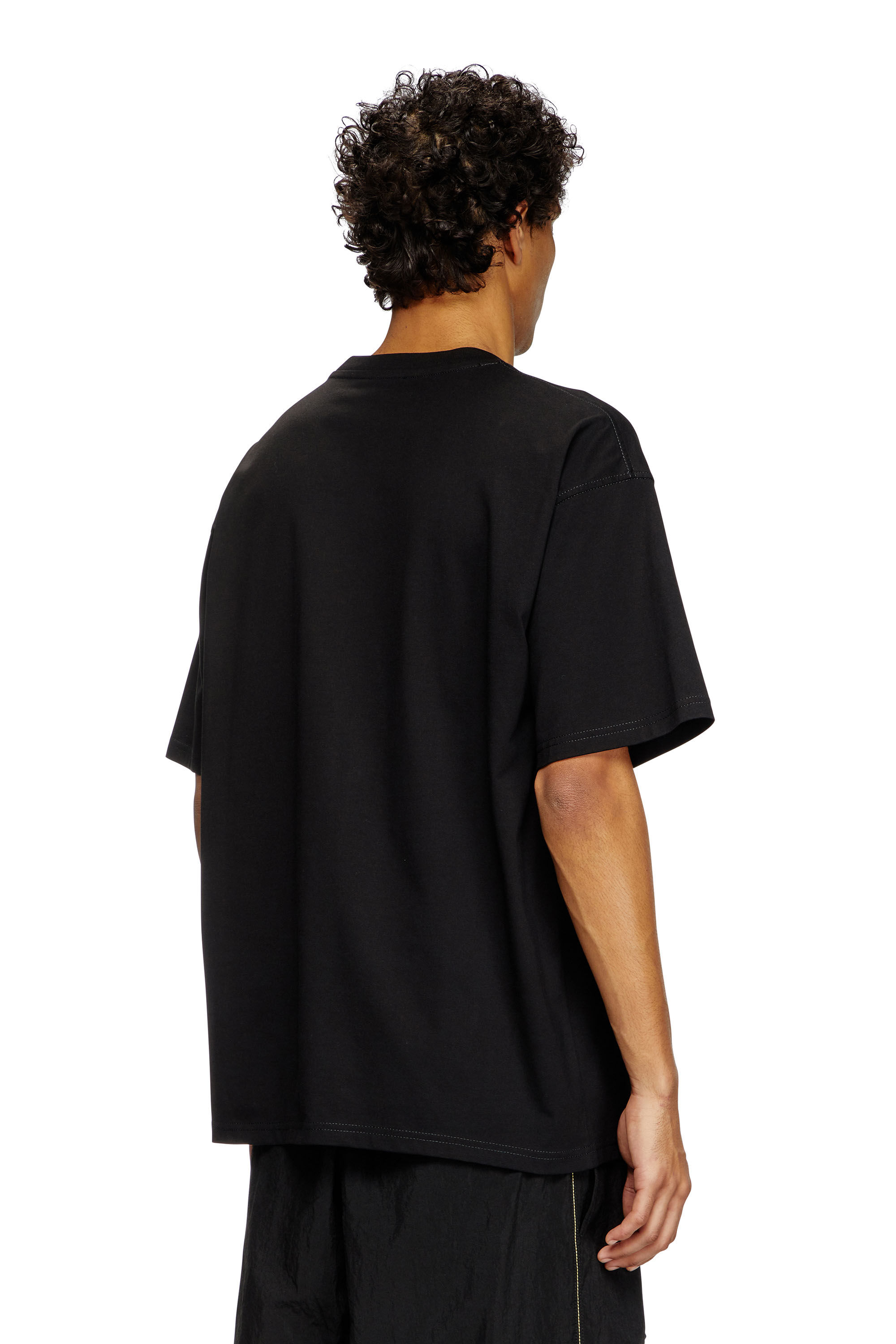 Diesel - T-BOXT-R20, Camiseta con logotipo en relieve Hombre in Negro - 3
