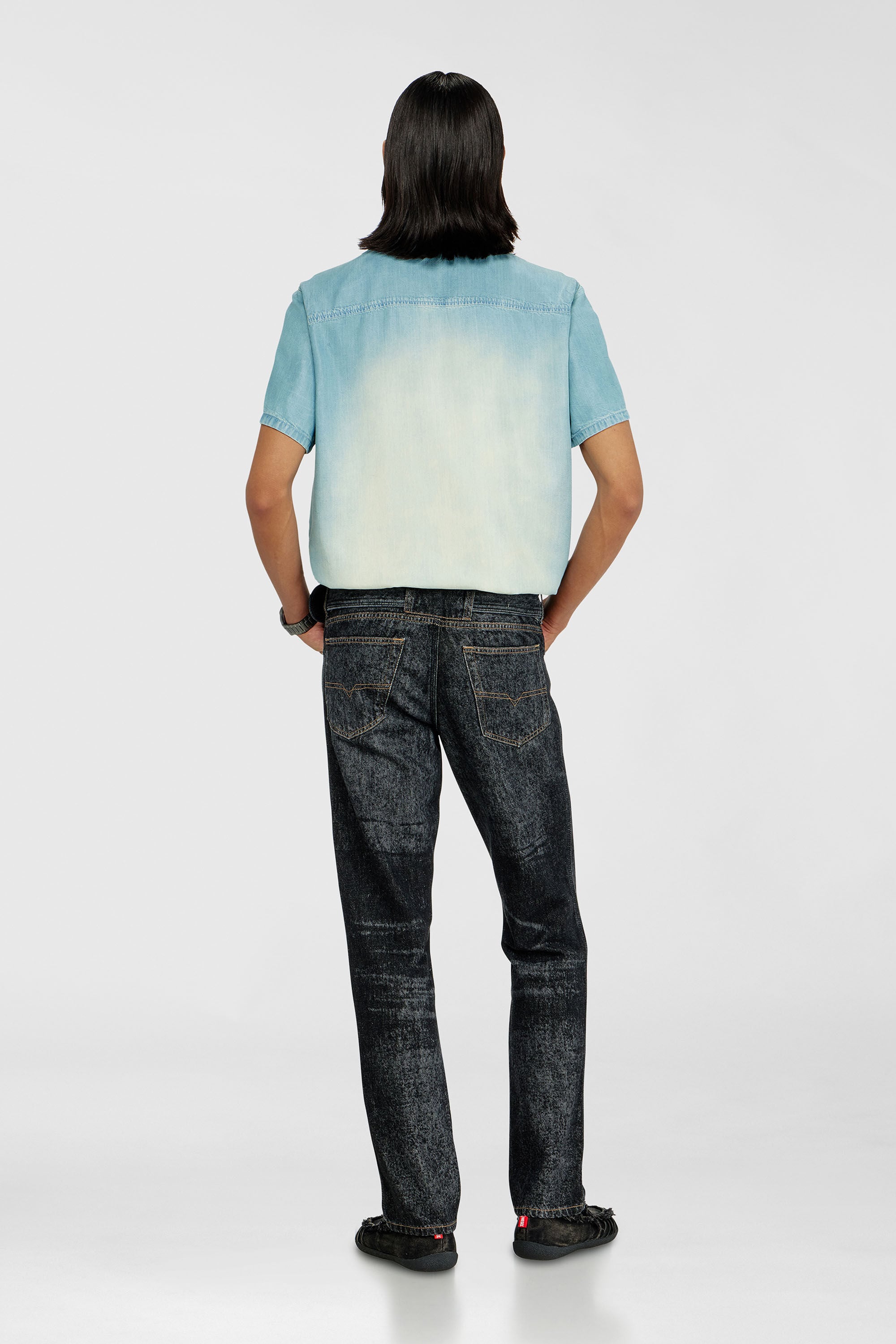 Diesel - Man's Slim Jeans D-Villus 09Q24, Black/Dark grey - 3