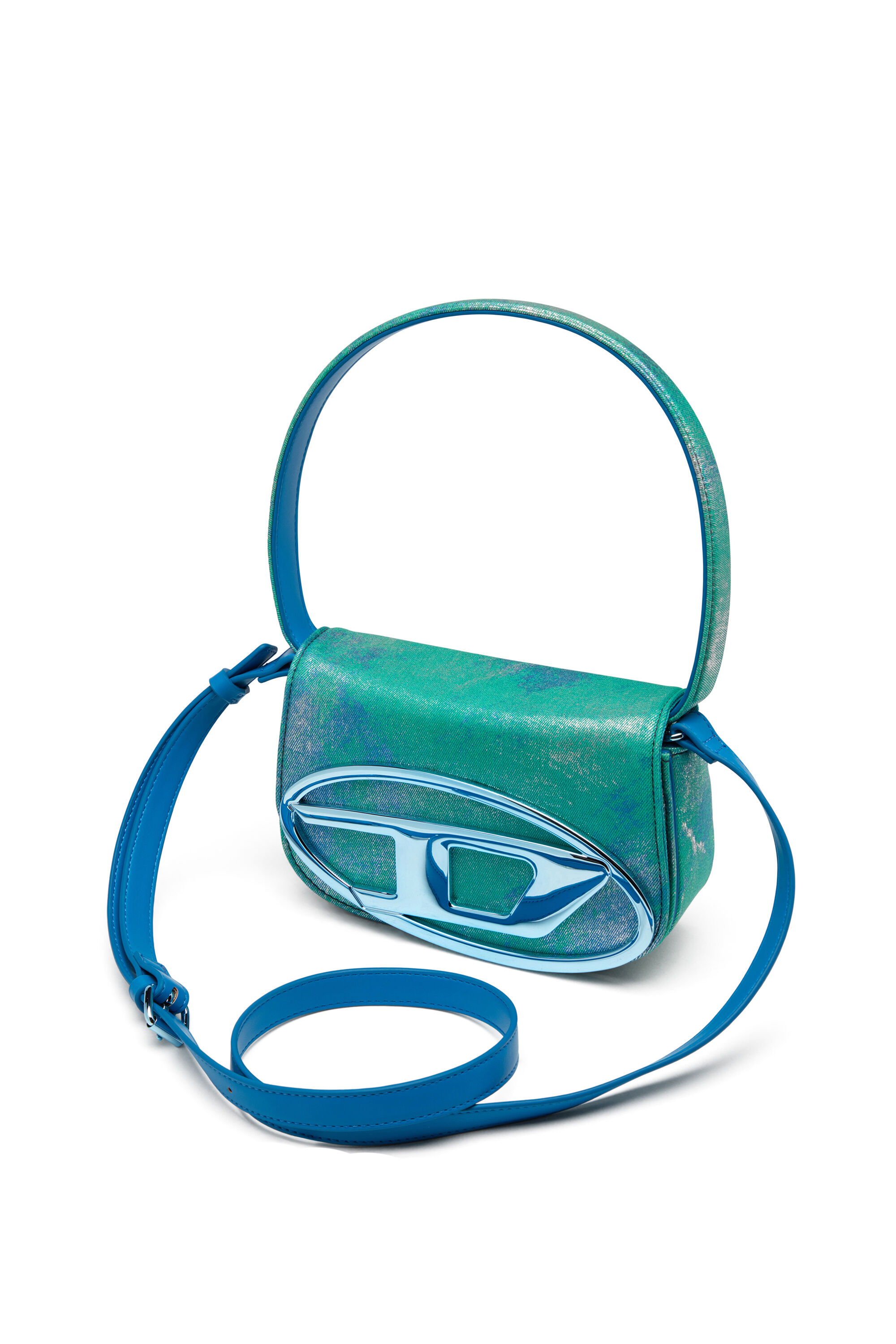 Diesel - 1DR, 1DR-Bolso de hombro icónico en denim de color pop Mujer in Multicolor - 2