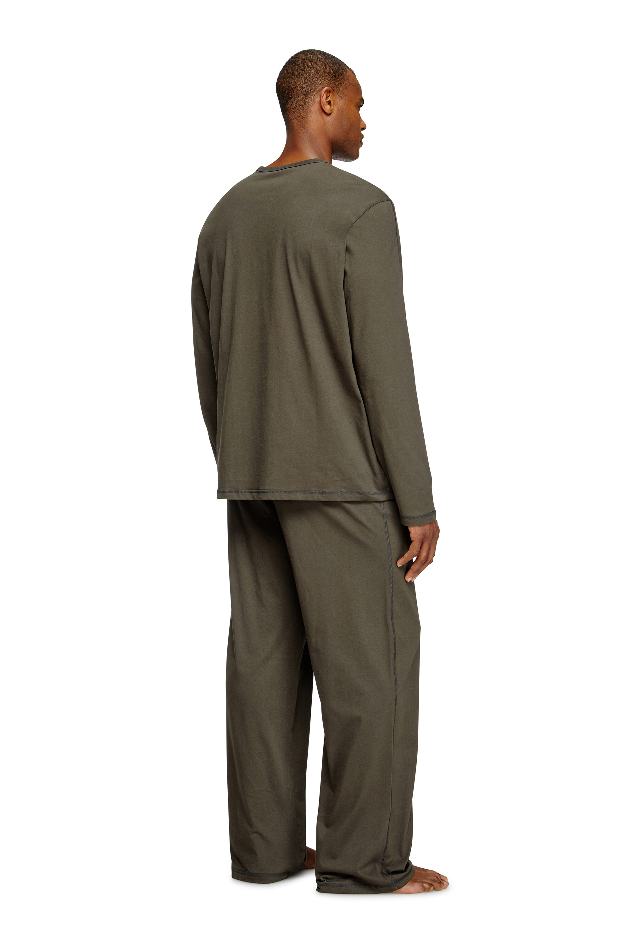 Diesel - SET-ADRIAN-UTLT, Pijama de punto de algodón Hombre in Marrón - 3