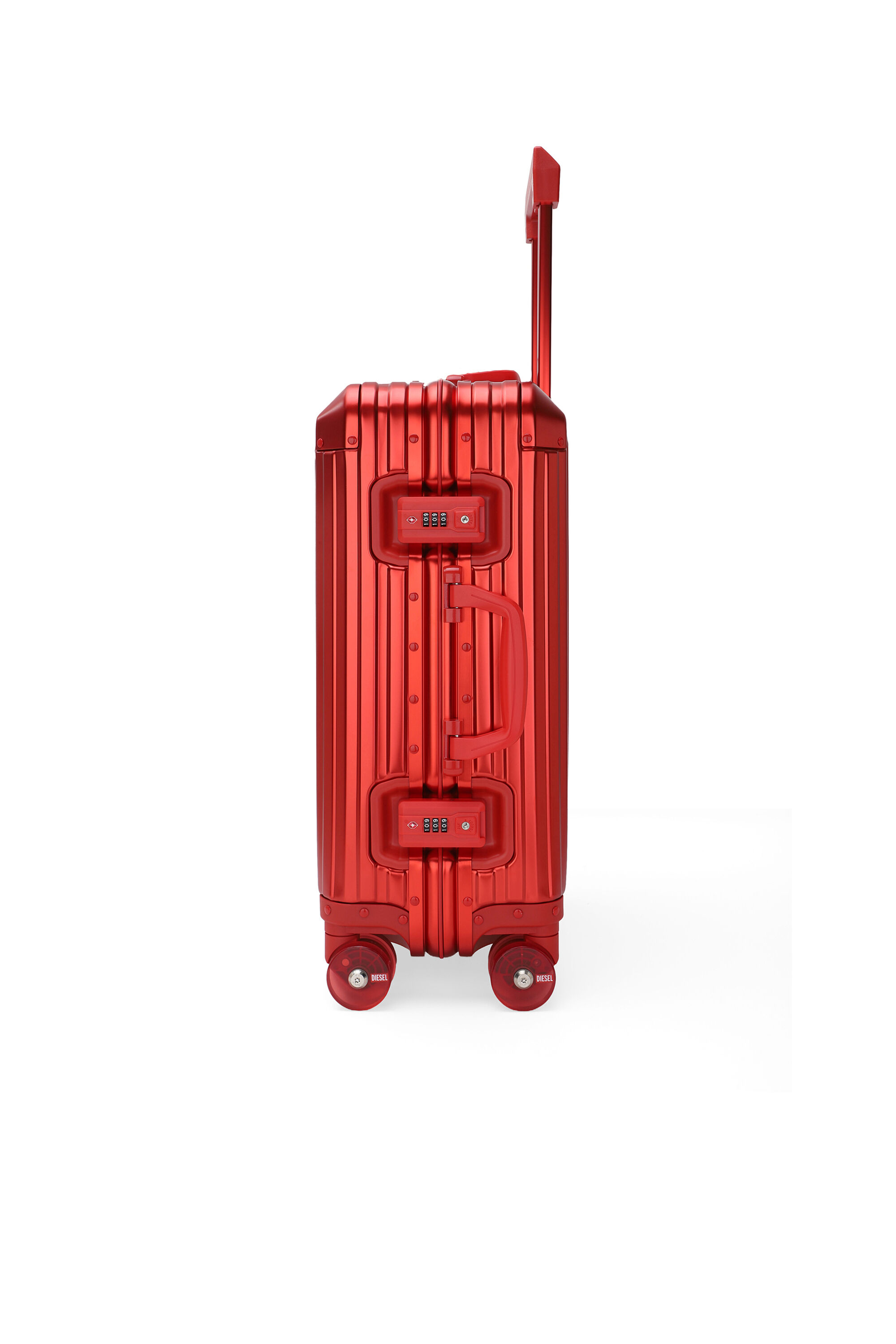 Diesel - DIESEL ALUMINUM TROLLEY- DSL002, Maleta de aluminio tama&ntilde;o S Unisex in Rojo - 4