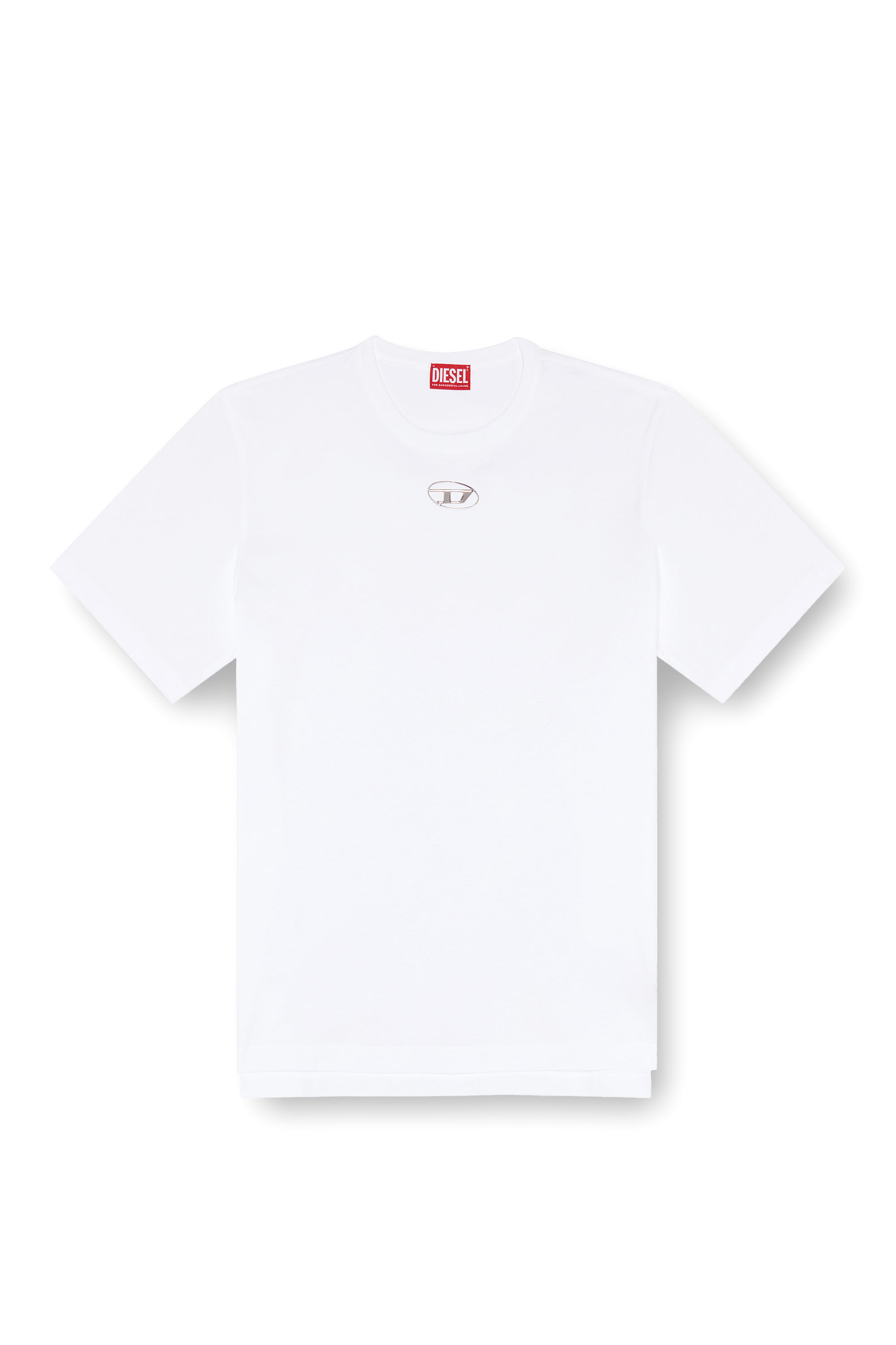 Camiseta con logotipo moldeado por inyeccion Hombre Blanco Diesel