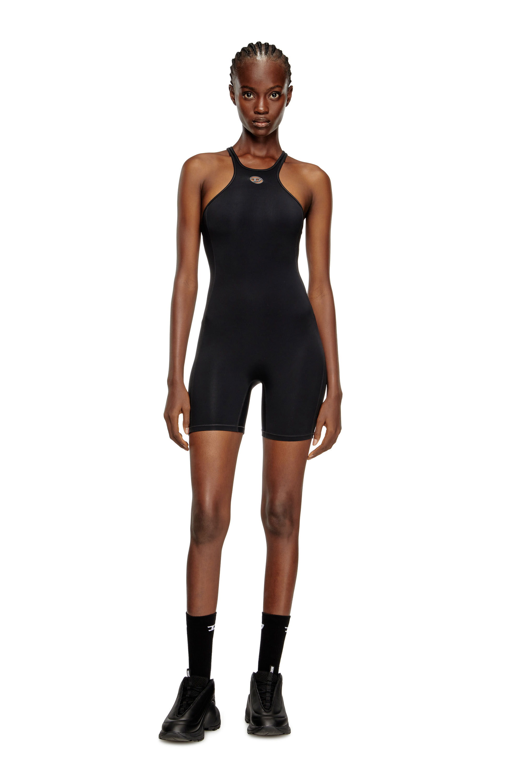Diesel - NYDIA-UTLT, Mono con espalda deportiva Mujer in Negro - 1