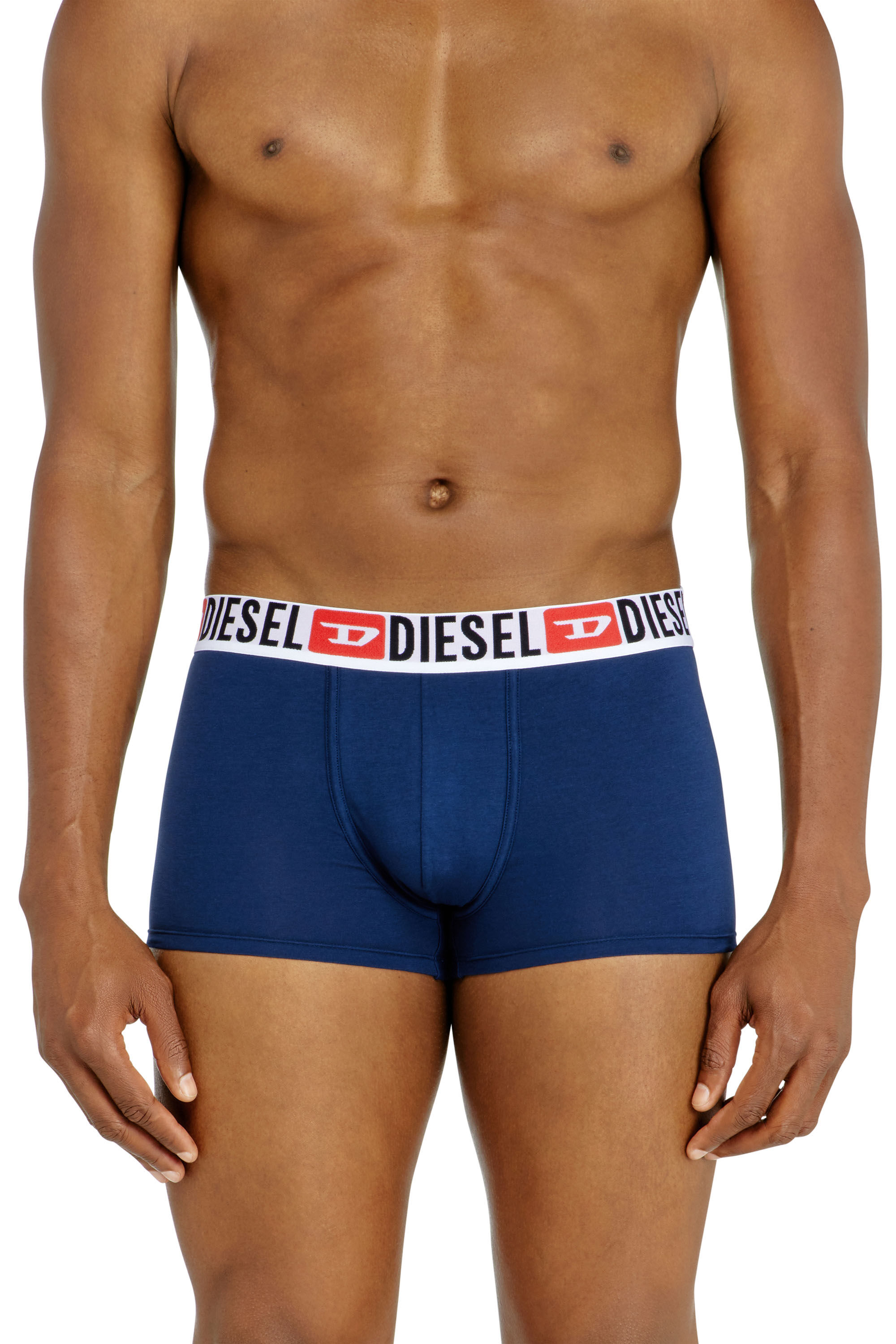 Diesel - UMBX-DAMIENTHREEPACK, Paquete de tres calzoncillos b&oacute;xer con logotipo en la cintura Hombre in Multicolor - 3