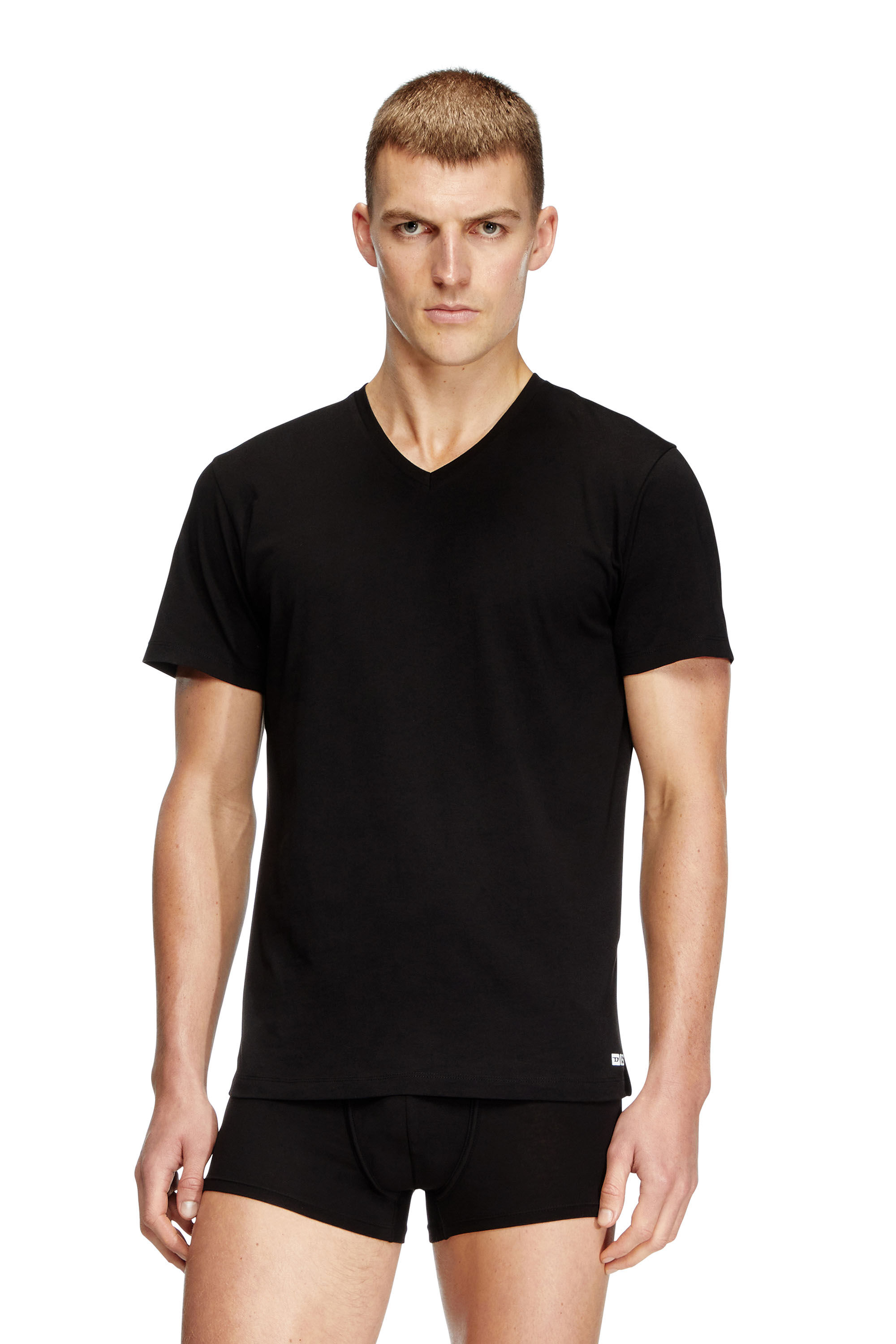 Diesel - MICHAEL-D-BOX-3PACK, Lote de tres camisetas con cuello de pico Hombre in Negro - 3