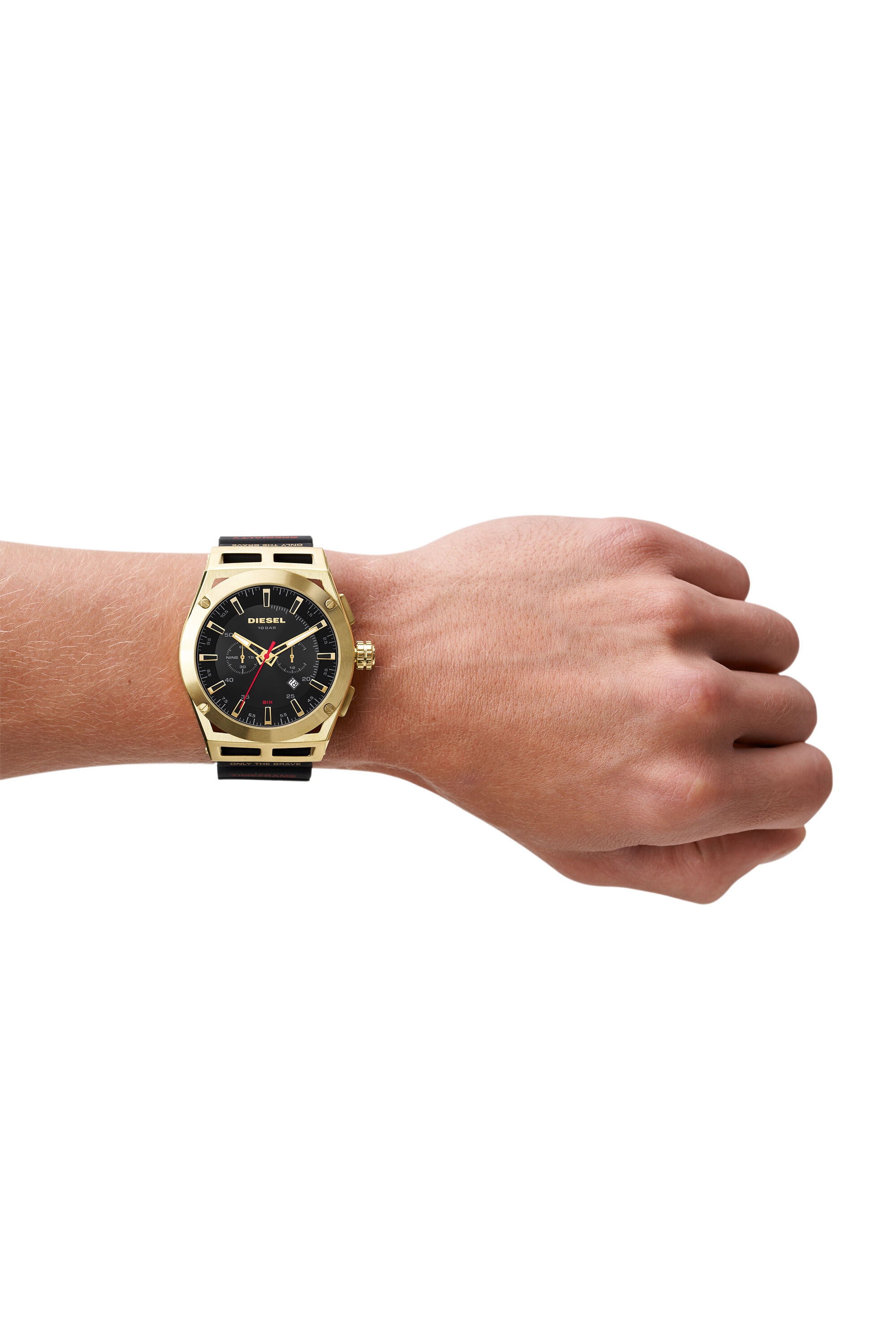 Reloj diesel dorado clearance y negro