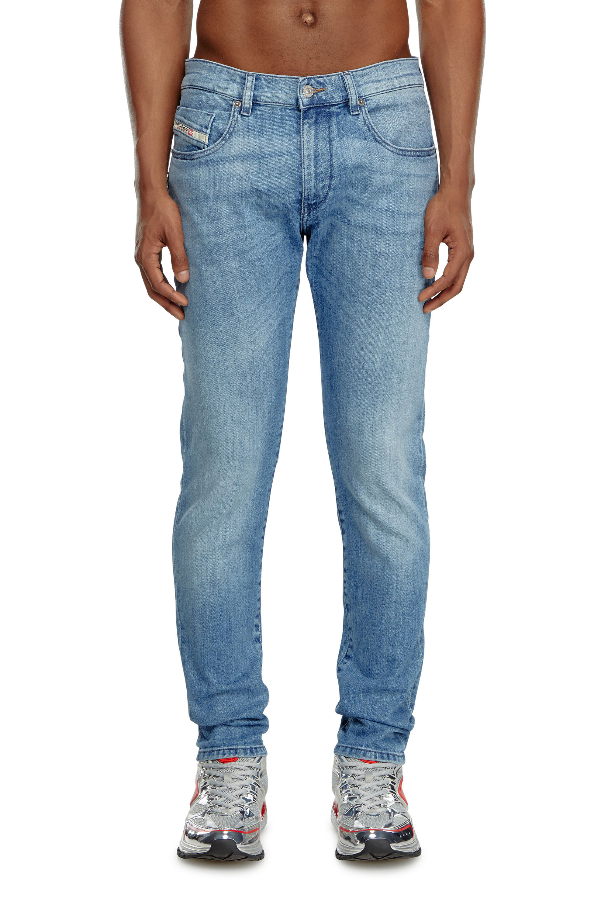 Diesel - Slim Jeans 2019 D-Strukt 0GRDI, Azul Claro - Image 3
