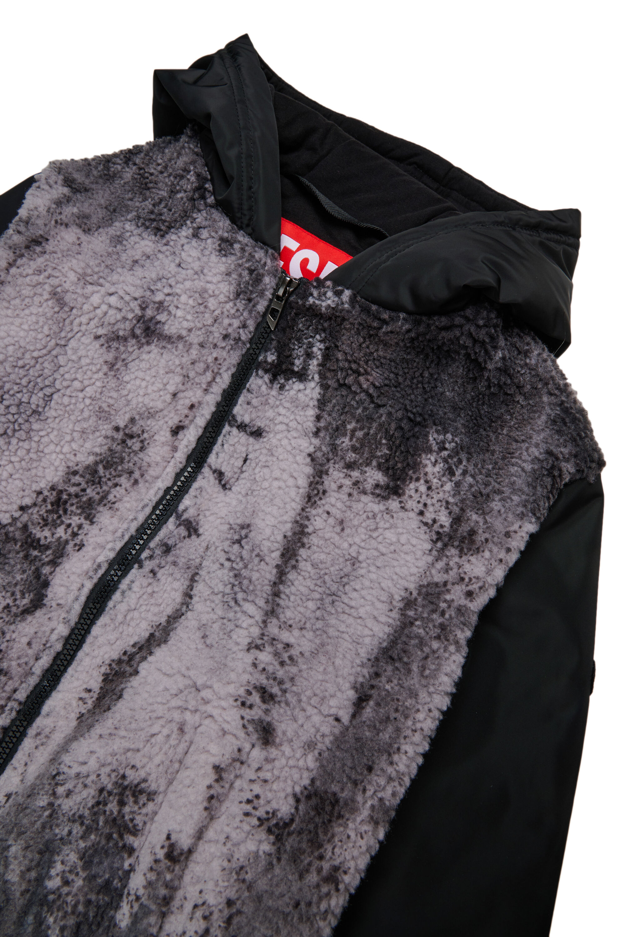 Diesel - JULLY, Chaqueta con capucha Hombre in Negro - 3