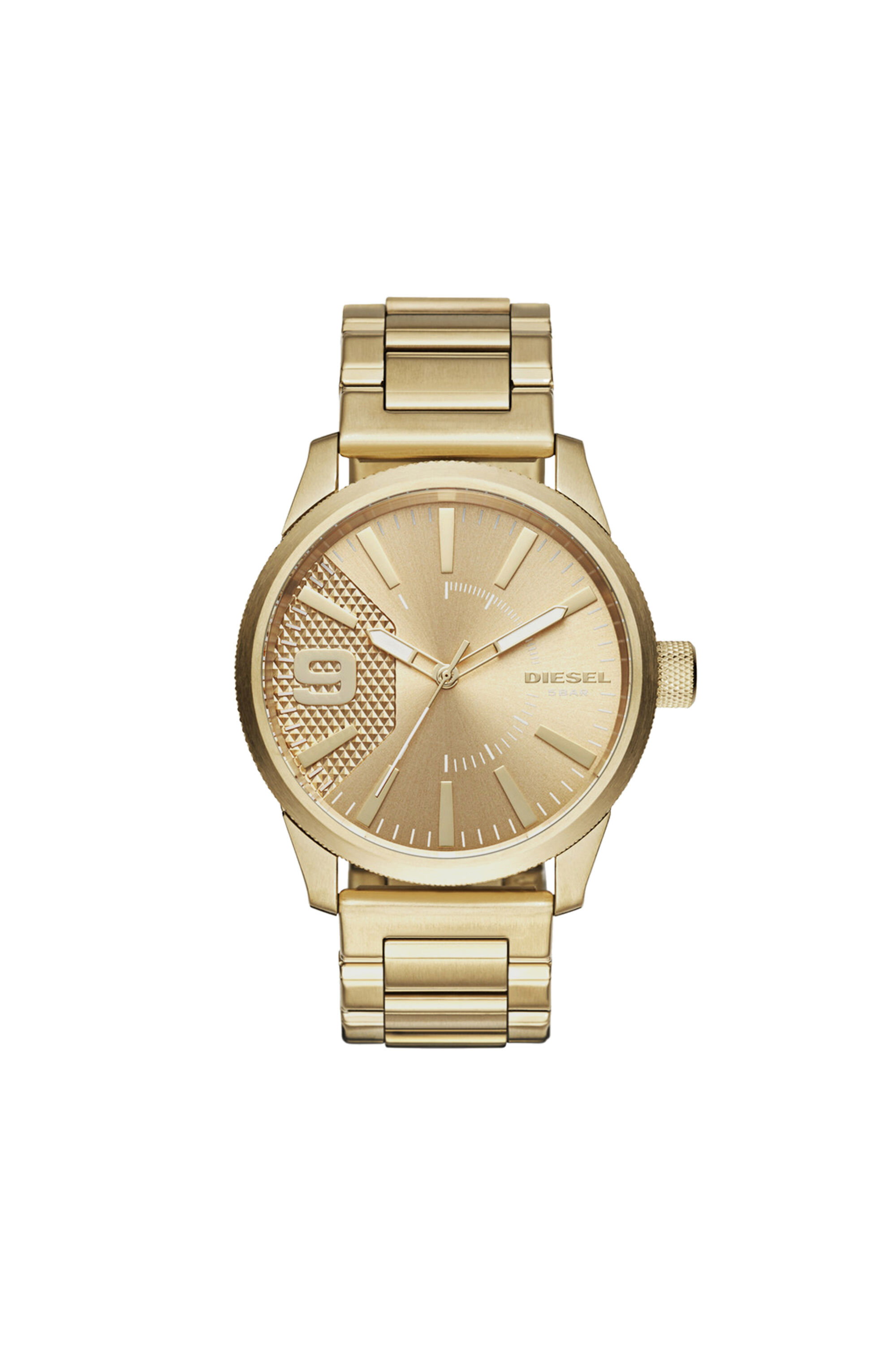 Reloj diesel dorado replica best sale
