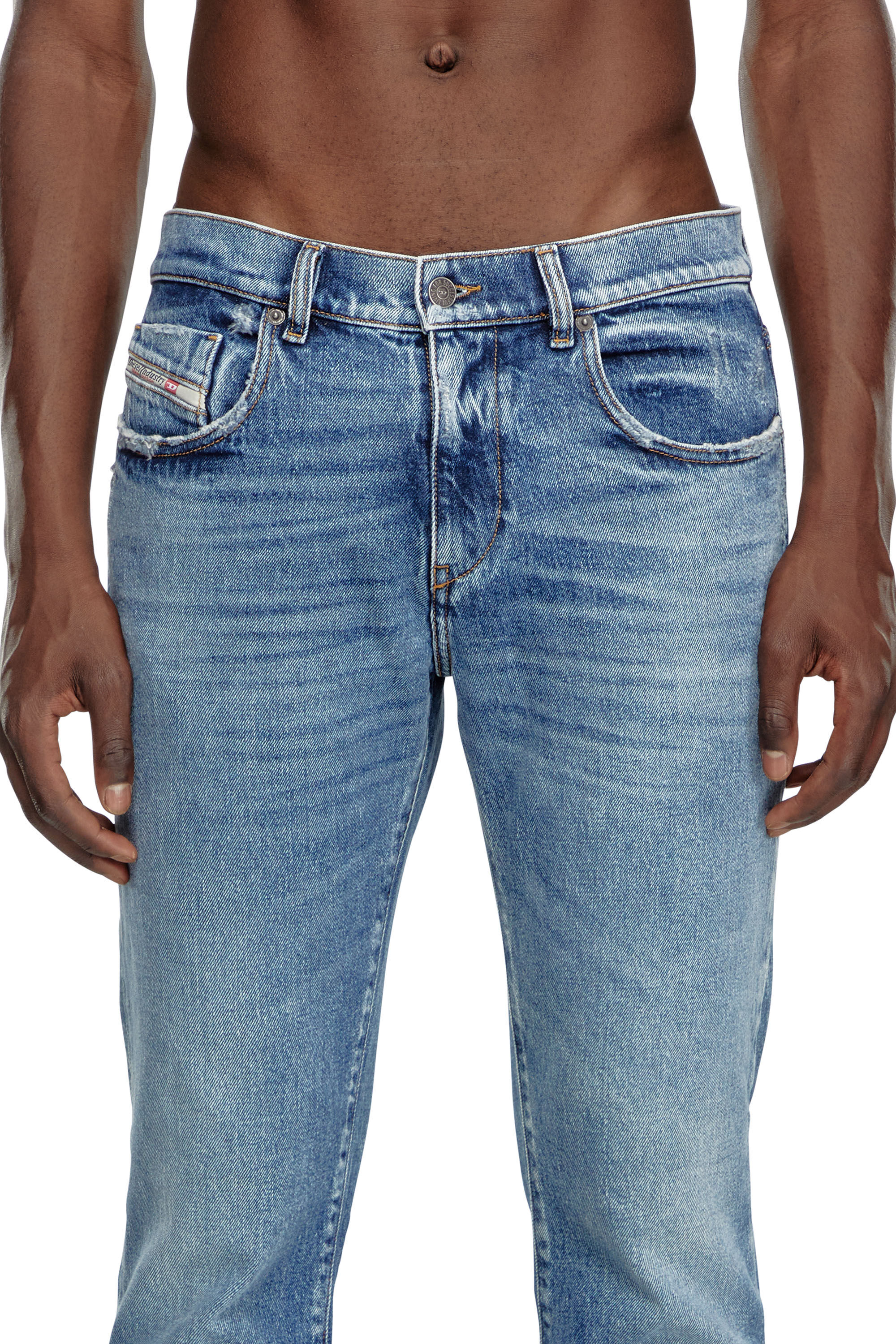 Diesel - Slim Jeans 2019 D-Strukt 09F16, Hombre Slim Jeans - 2019 D-Strukt in Azul marino - Image 5