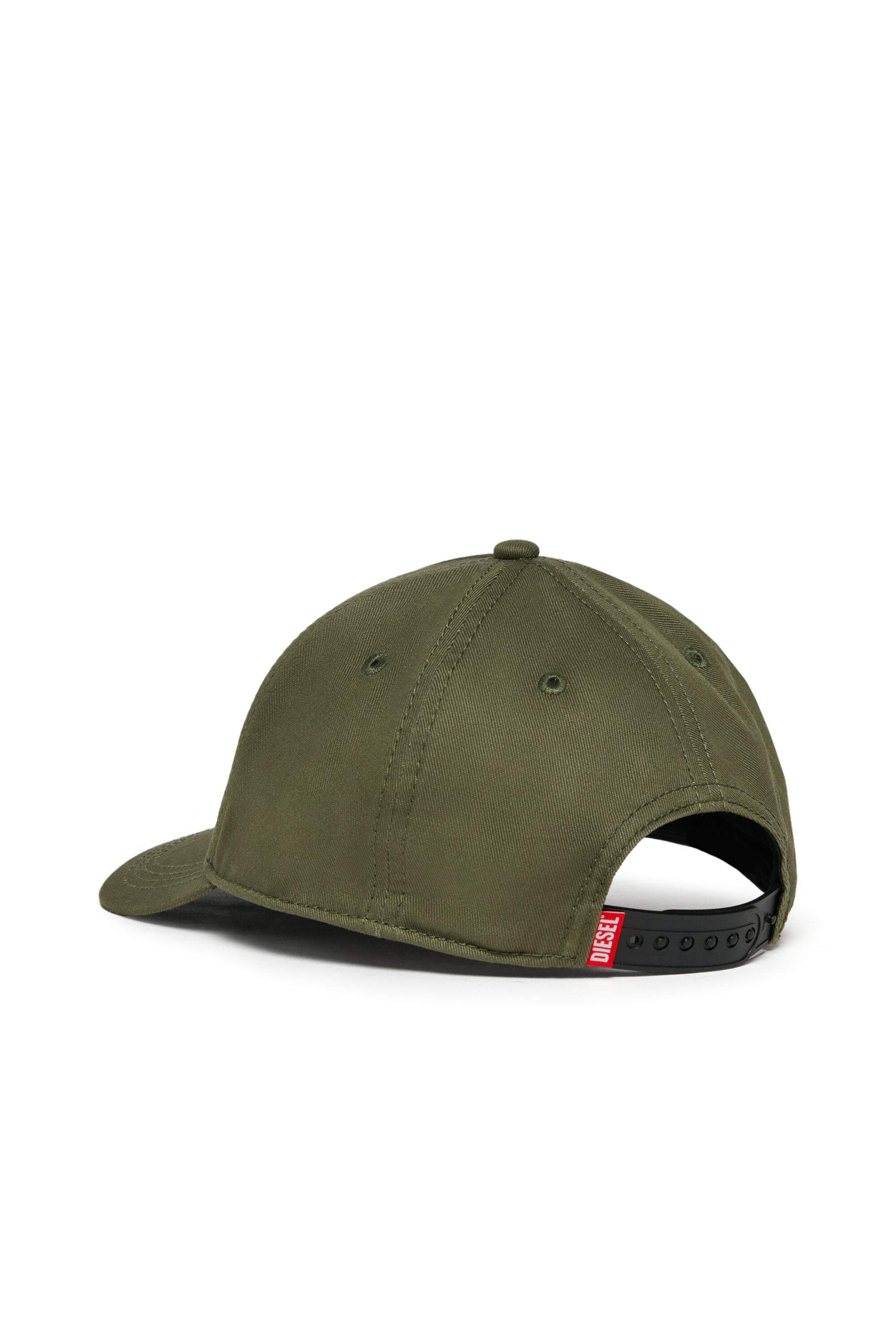 Diesel - FEPSIT, Gorra de b&eacute;isbol de algod&oacute;n de color liso Hombre in Verde - 2