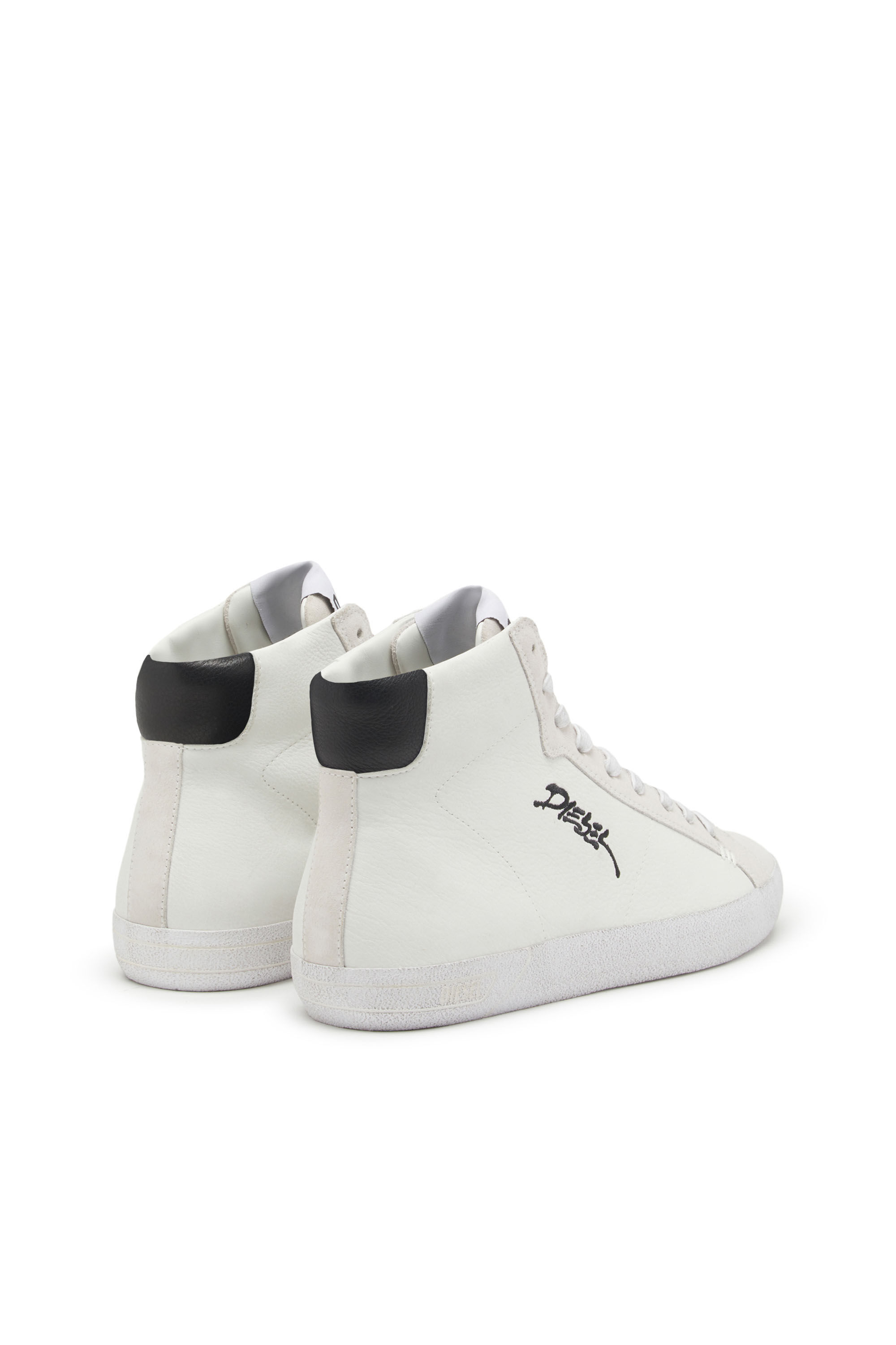 Diesel - S-LEROJI MID, S-Leroji Mid - Zapatillas altas con logotipo bordado Hombre in Blanco - 3