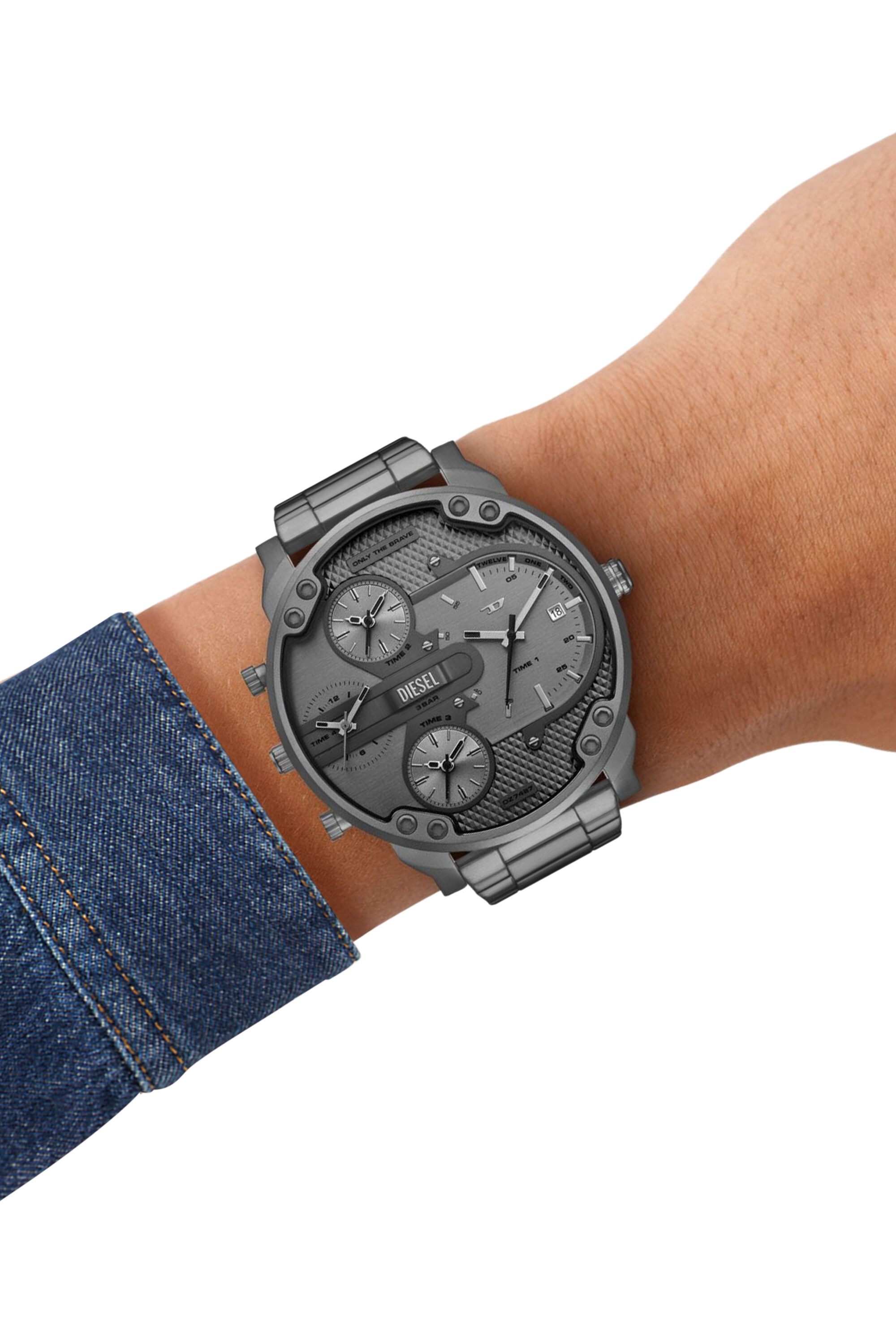Reloj multi movimiento Mr. Daddy slim Hombre | Gris | Diesel