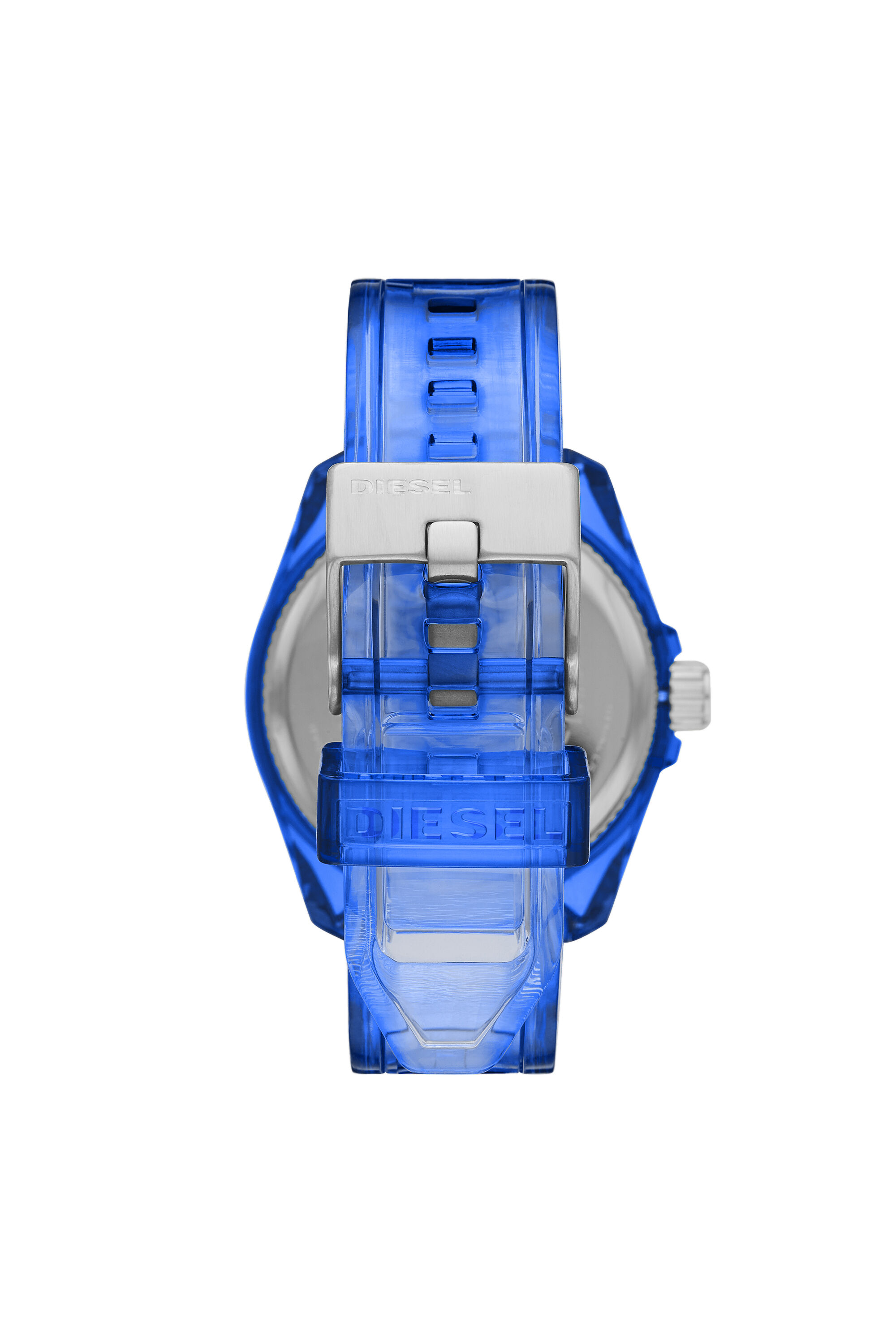 DZ1927 Reloj MS9 de tres manecillas azul transparente Diesel