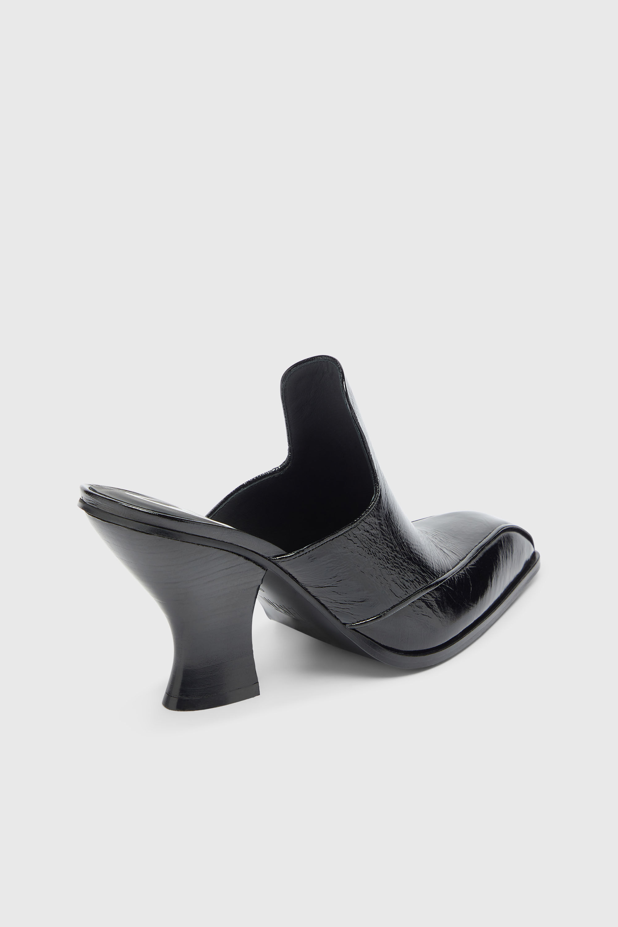 Diesel - D-LUFFY-75-MULE, D-Luffy - Mules de charol estilo occidental Mujer in Negro - 5